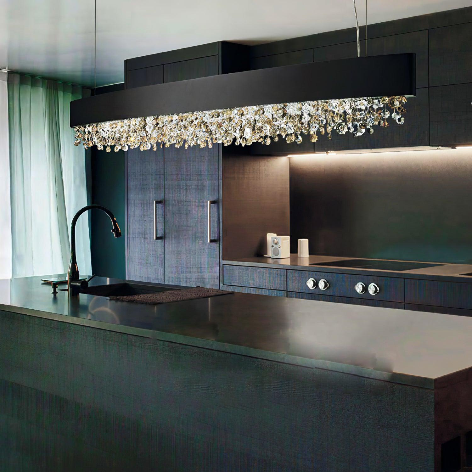 Kaelan Modern Luxury Crystal Pendant Light-Neutral Decor