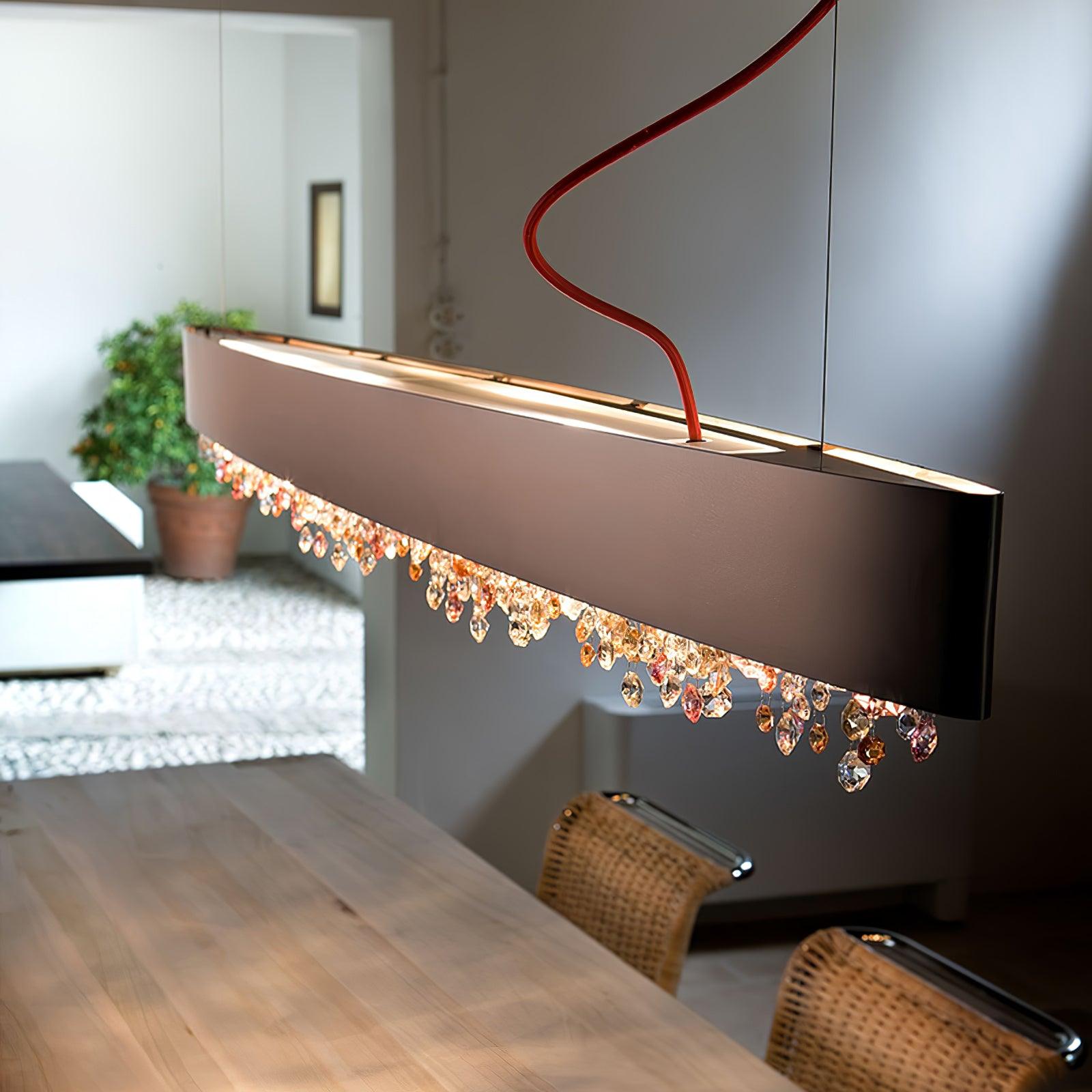 Kaelan Modern Luxury Crystal Pendant Light-Neutral Decor