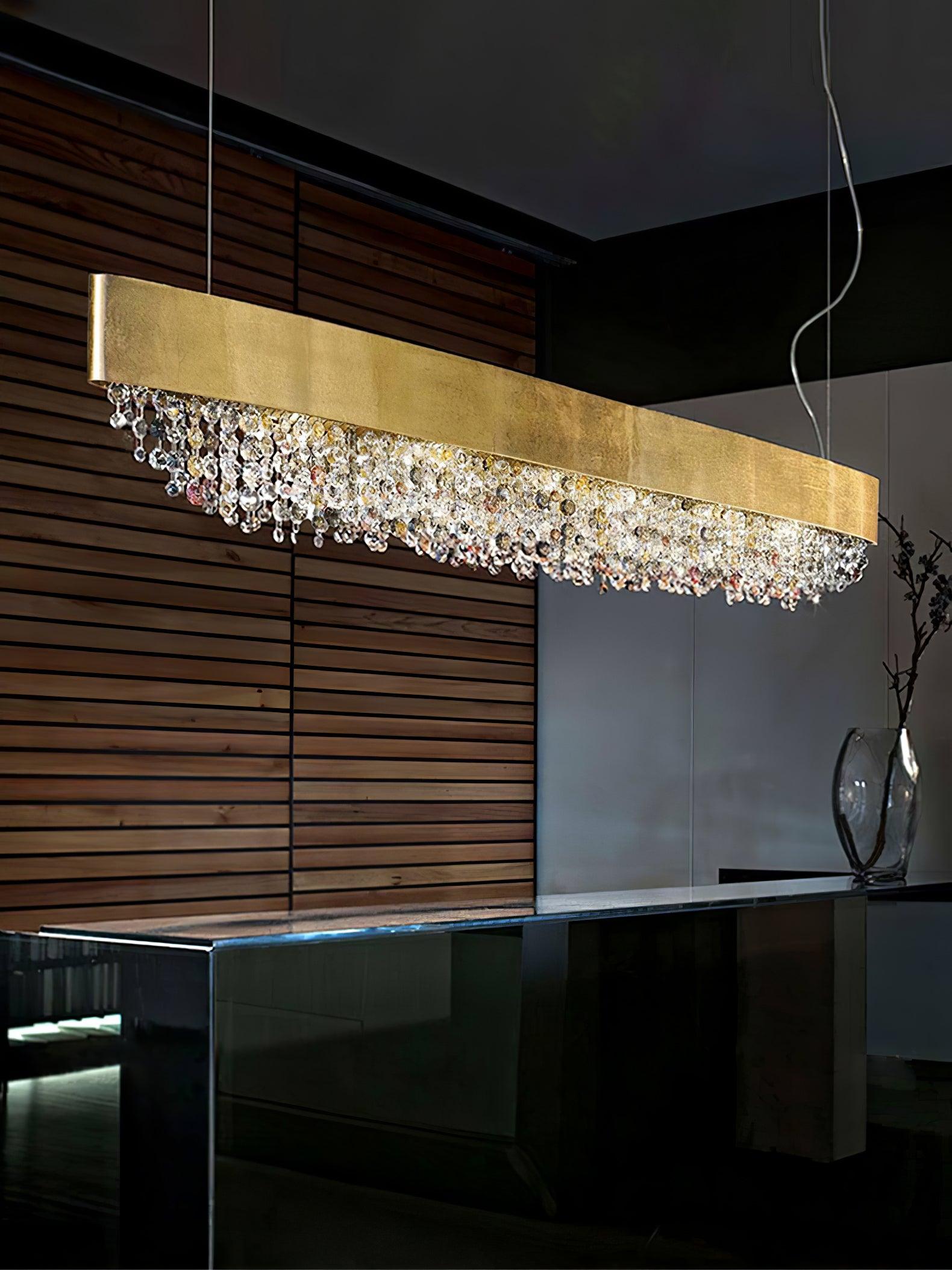 Kaelan Modern Luxury Crystal Pendant Light-Neutral Decor
