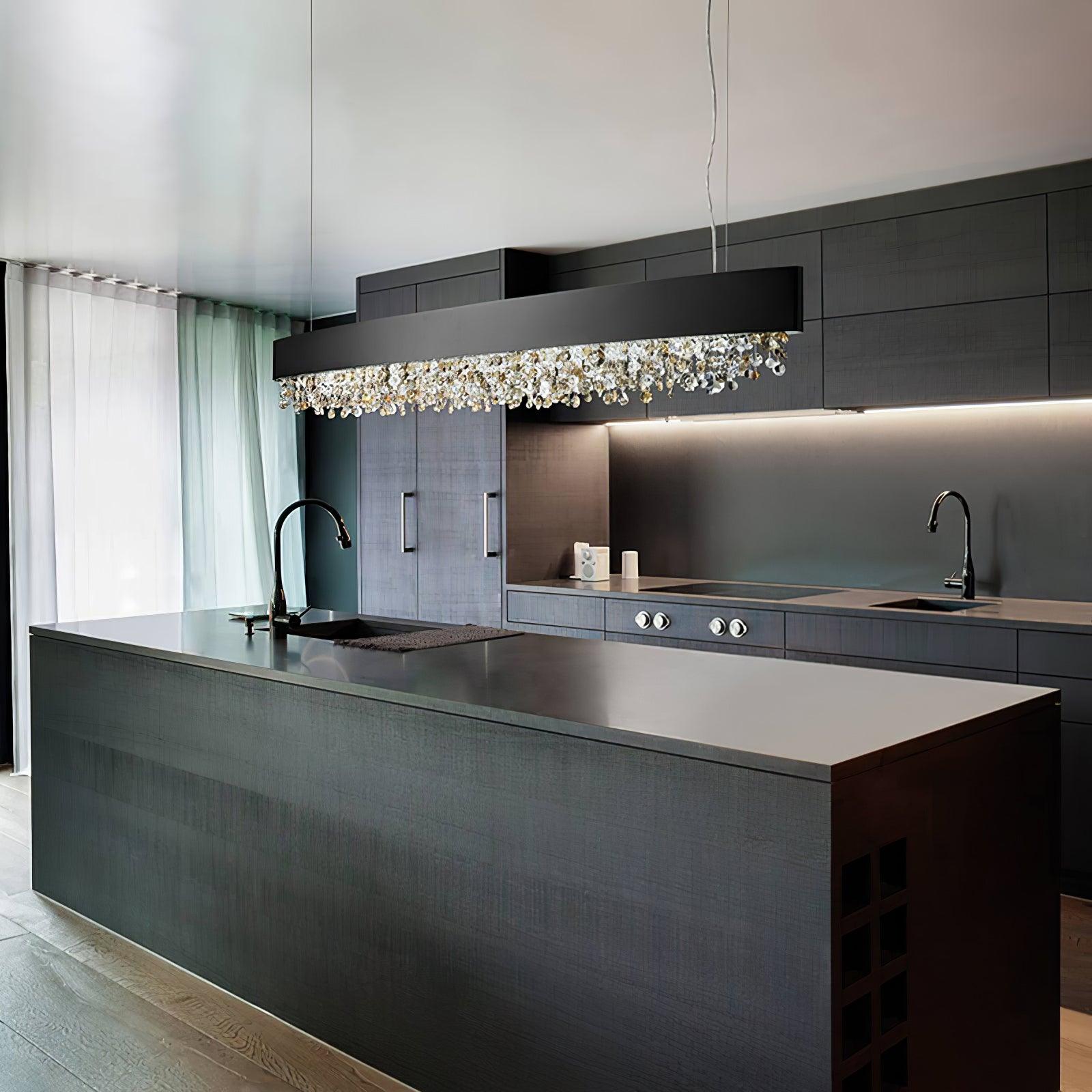 Kaelan Modern Luxury Crystal Pendant Light-Neutral Decor