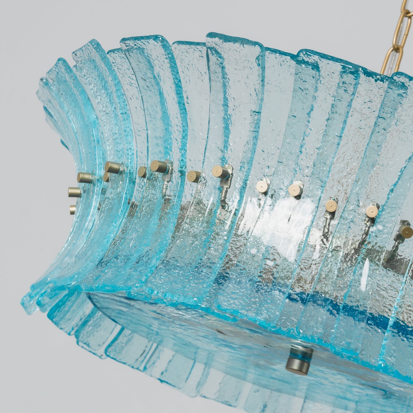 Dimensional diagram of the Marin Glass Chandelier.