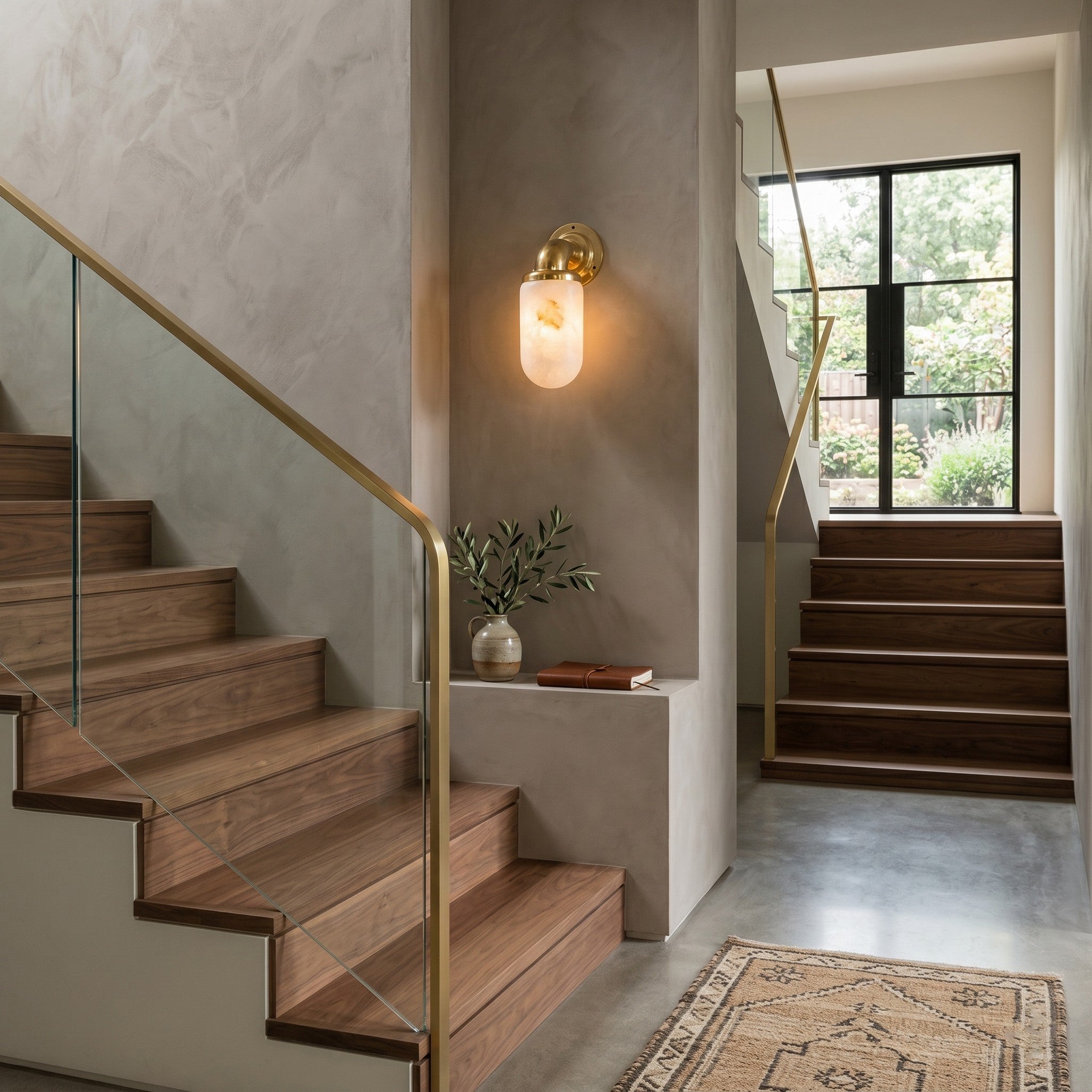 Lifestyle image of the sconce in a cozy living room setting.