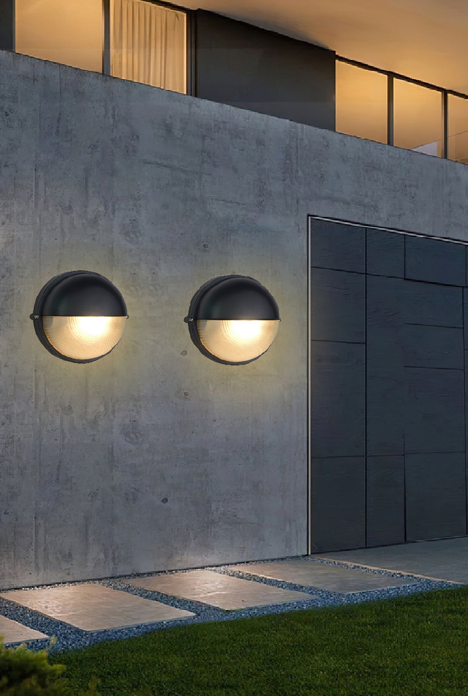 Olcarila Vintage Outdoor Glass Sconce Wall Lamp-Neutral Decor