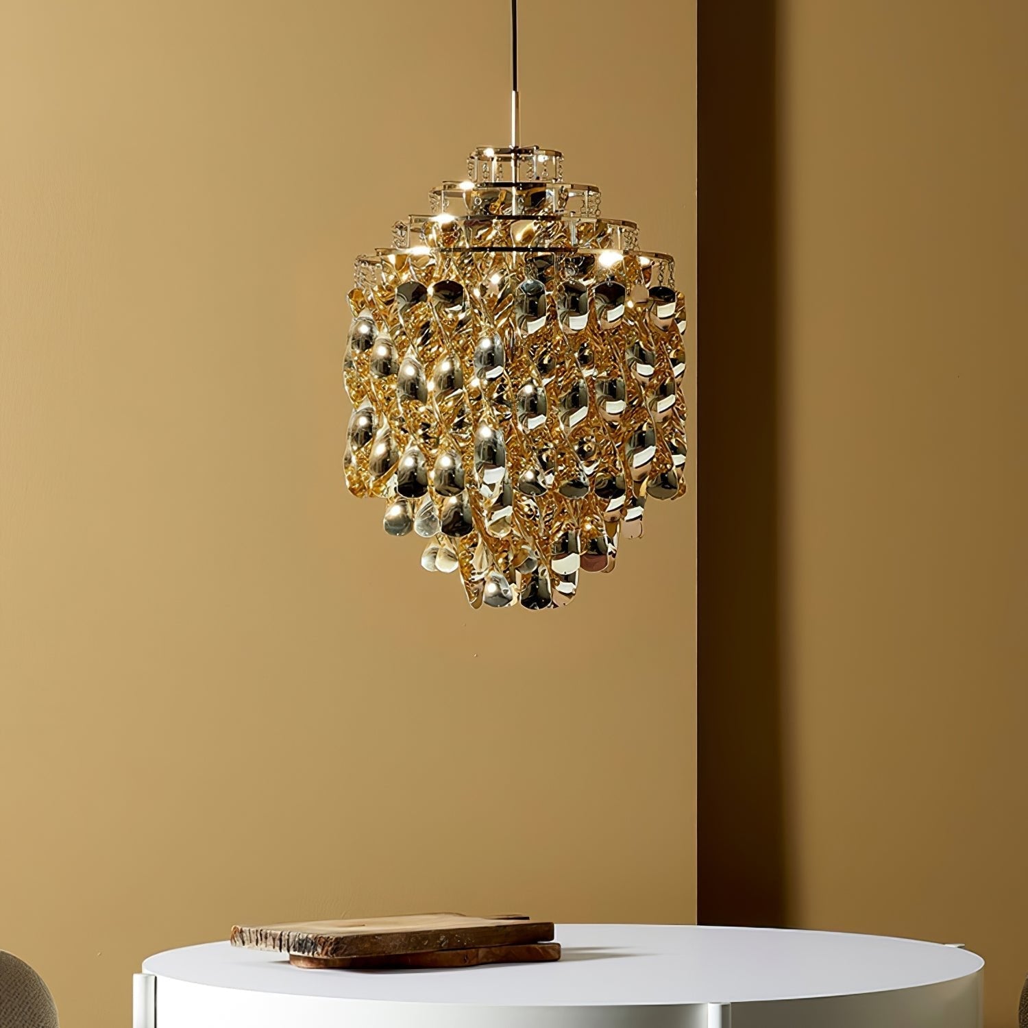 Isoran Luxe Acrylic Chandelier-Neutral Decor
