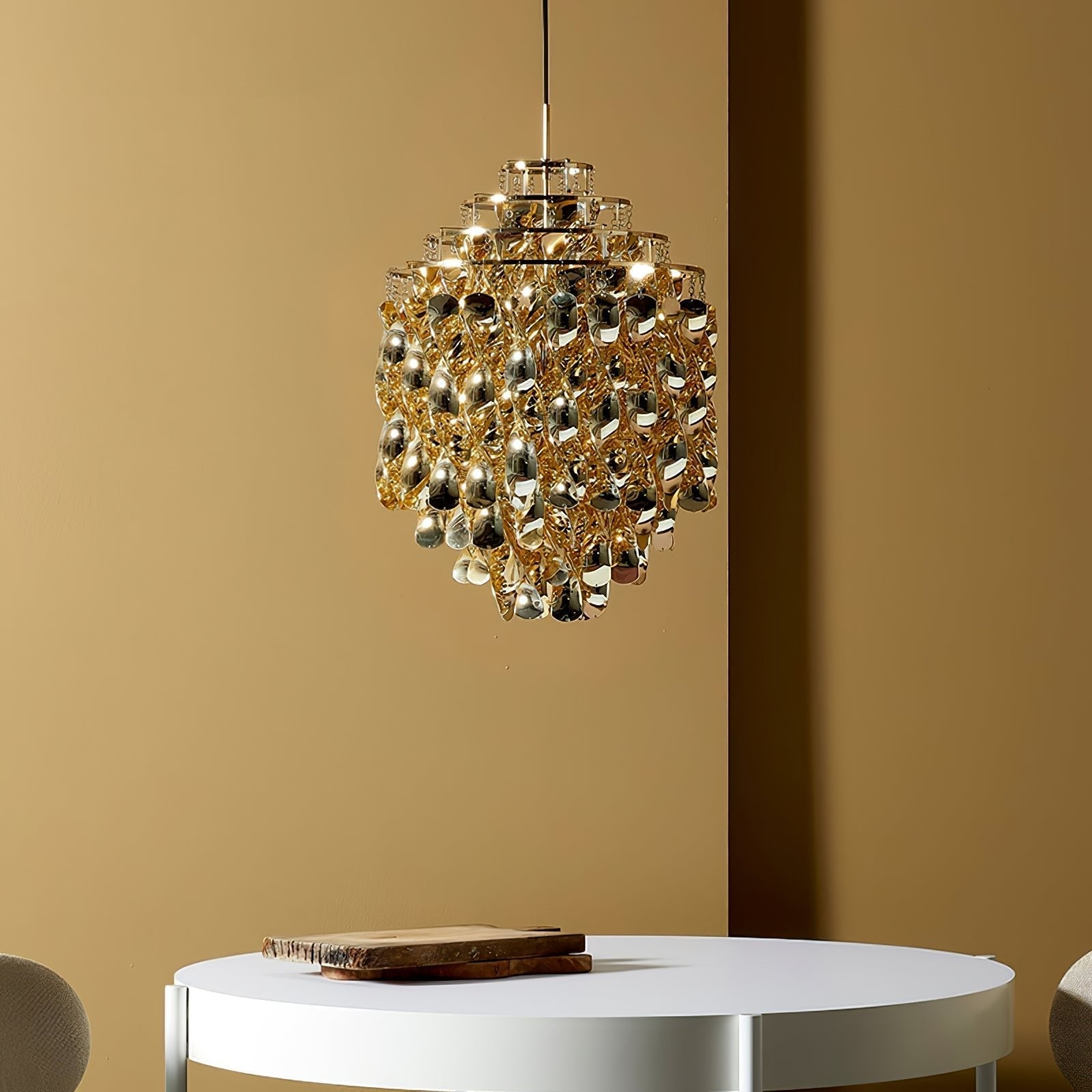 Isoran Luxe Acrylic Chandelier-Neutral Decor