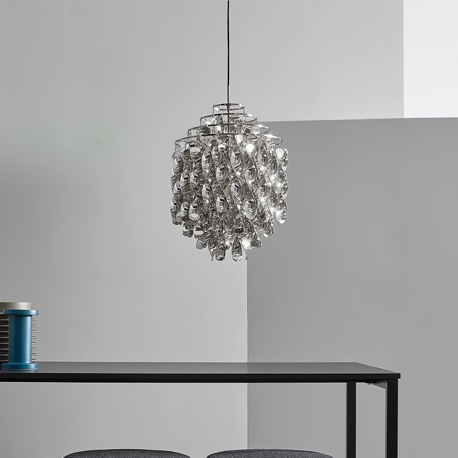 Isoran Luxe Acrylic Chandelier-Neutral Decor
