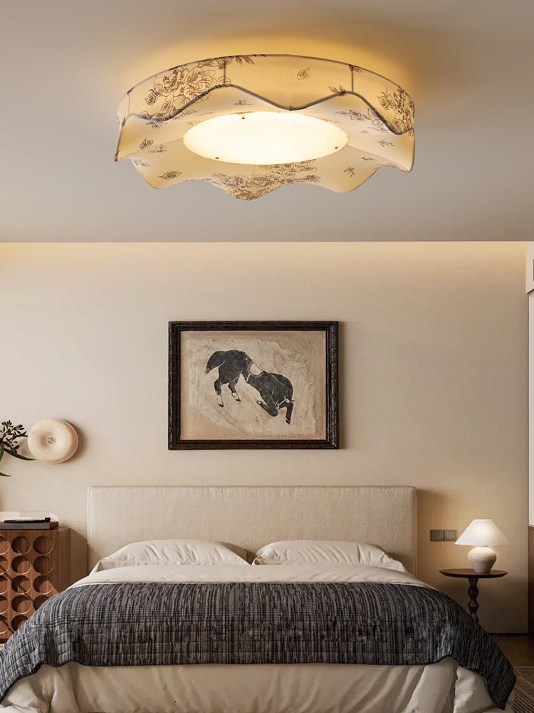 Arvele Premium Nordic Art Fabric Ceiling Light-Neutral Decor