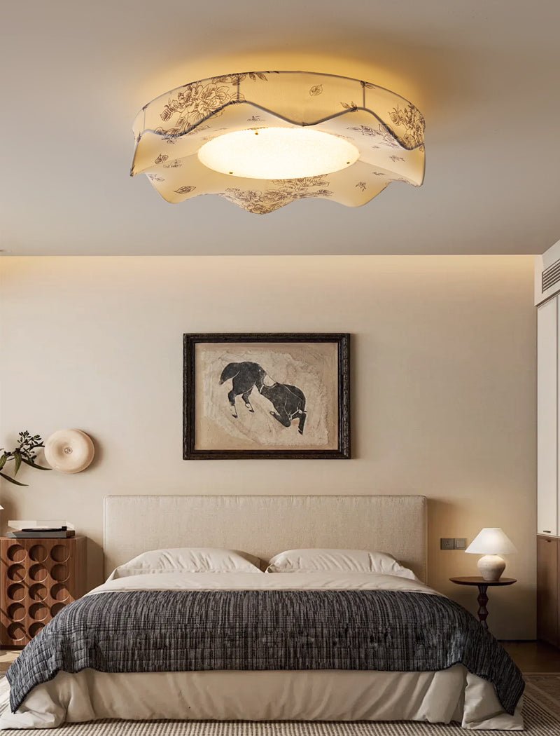 Arvele Premium Nordic Art Fabric Ceiling Light-Neutral Decor