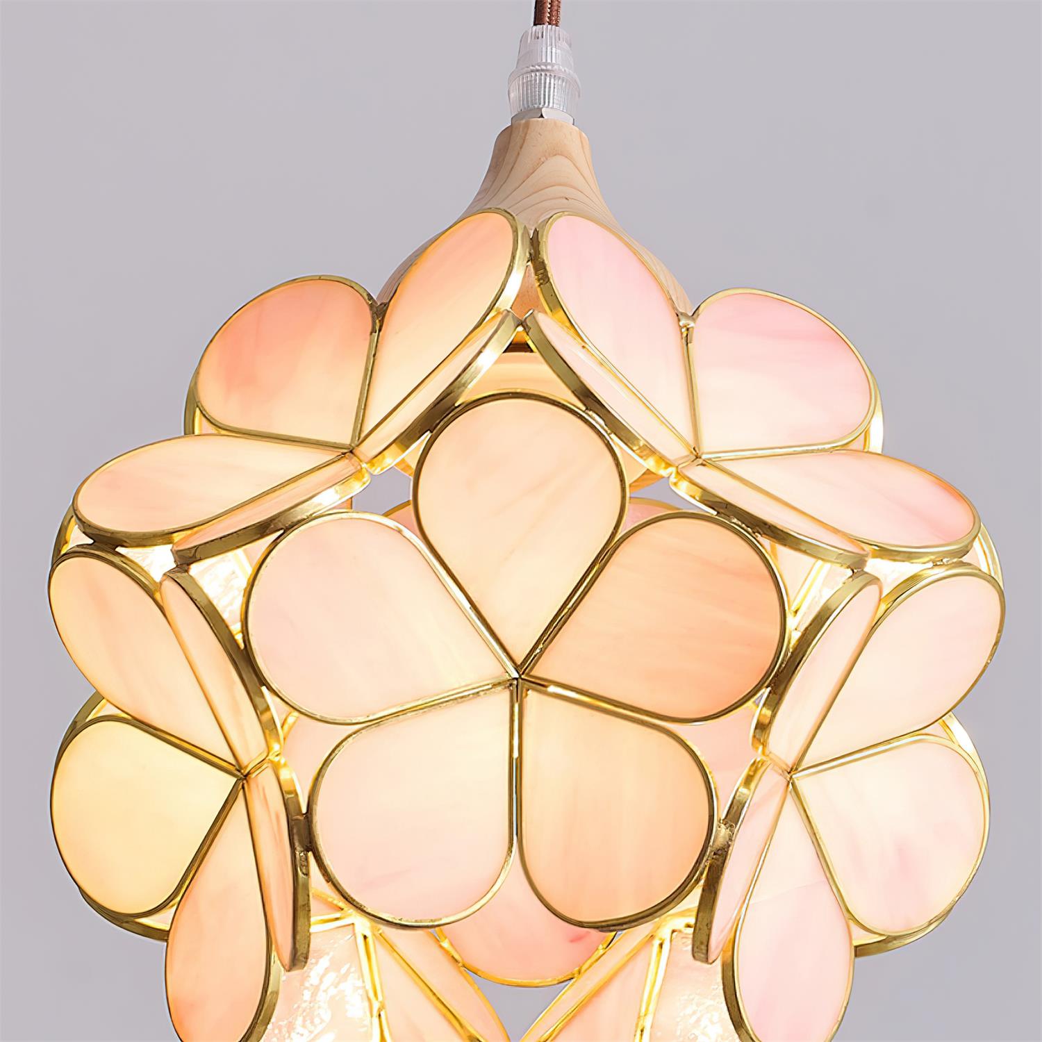 Velina Pink Petal Pendant Light