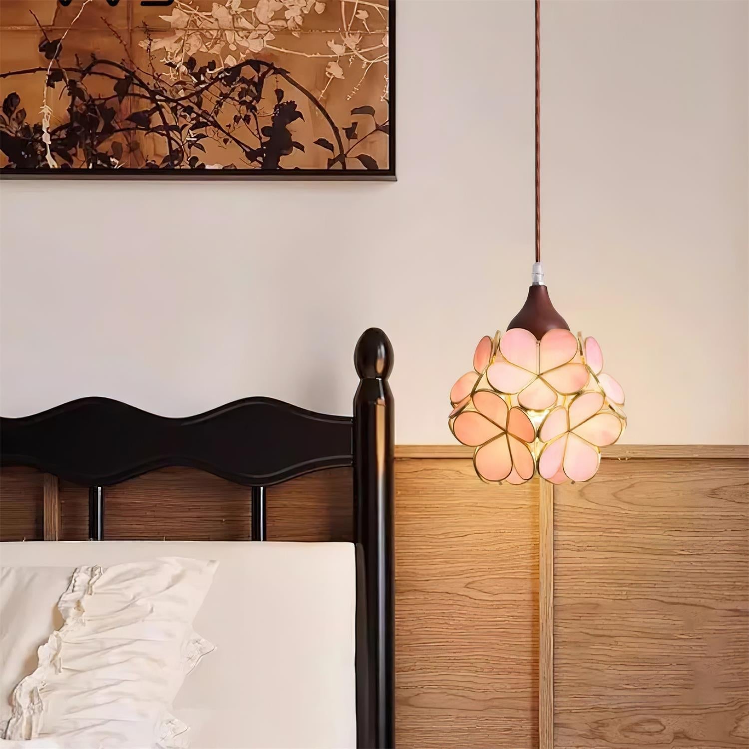 Velina Pink Petal Pendant Light