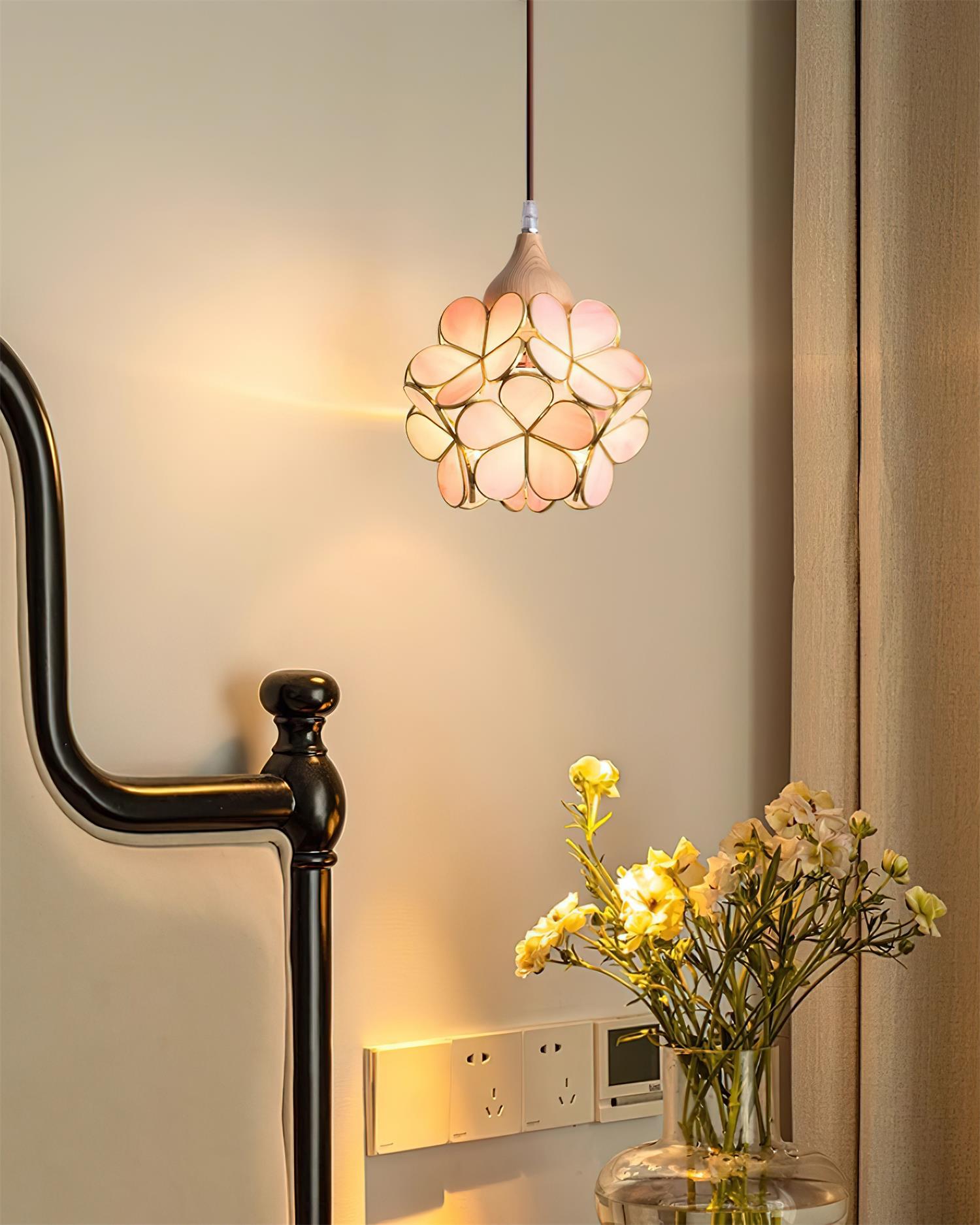 Velina Pink Petal Pendant Light