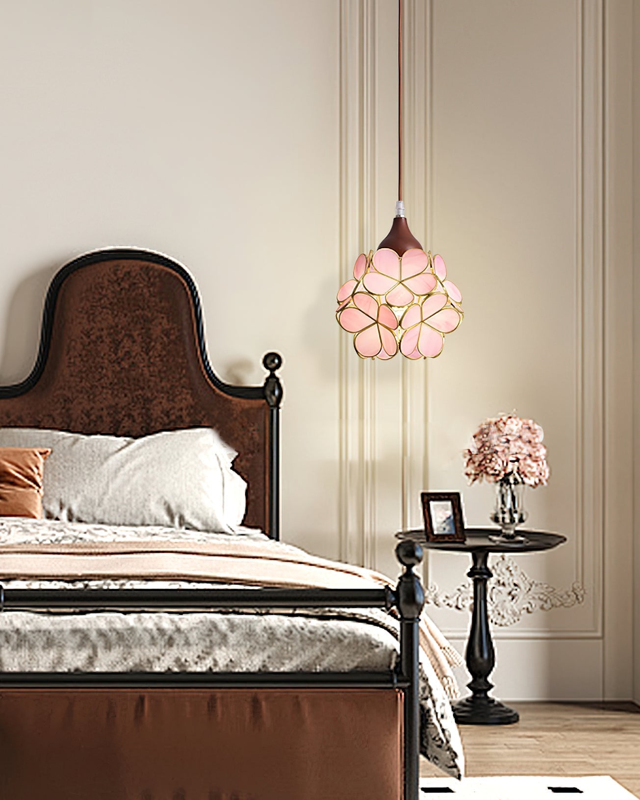Velina Pink Petal Pendant Light