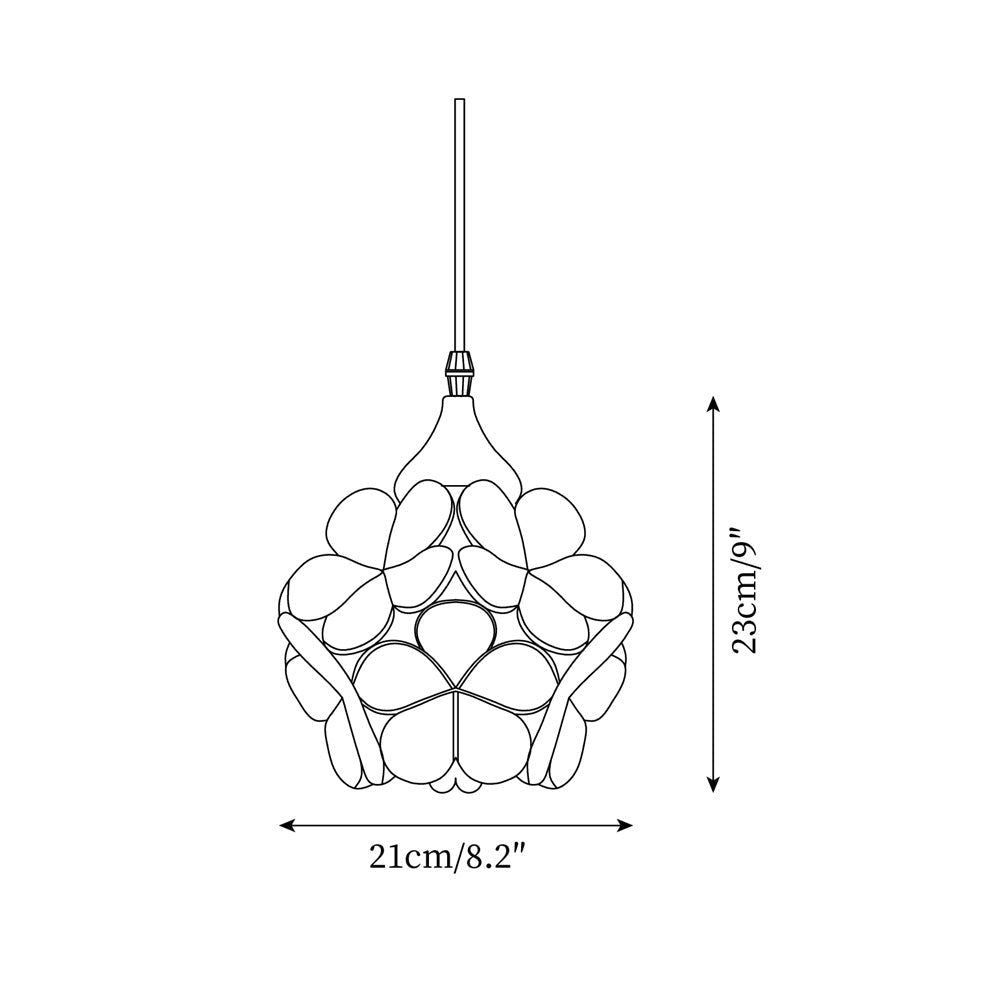 Velina Pink Petal Pendant Light