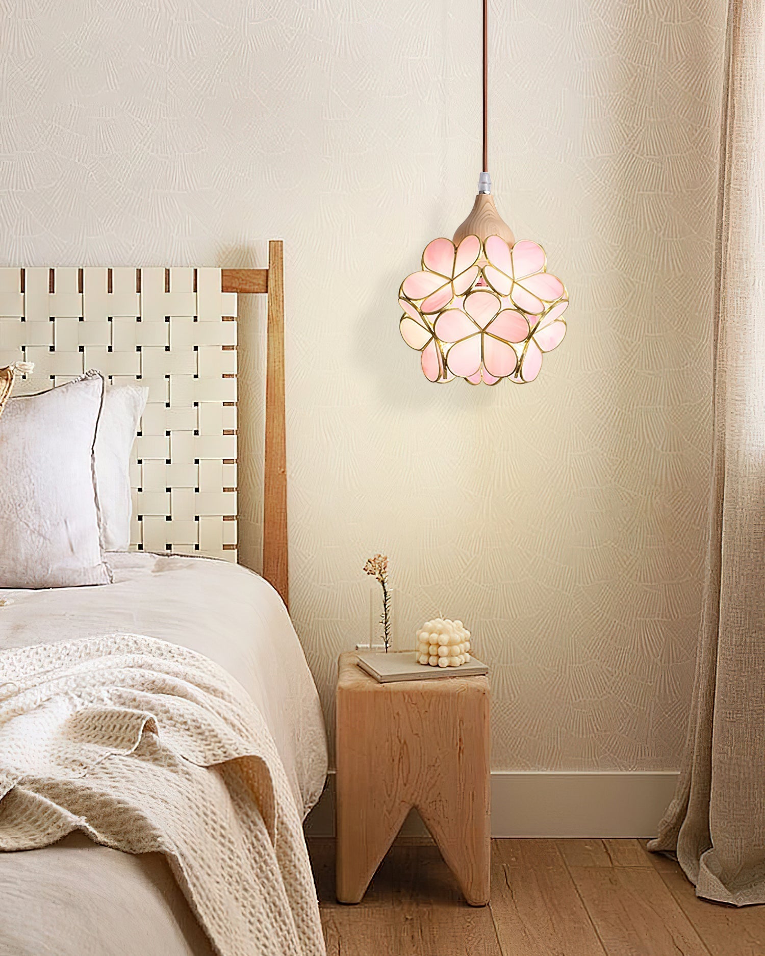 Velina Pink Petal Pendant Light