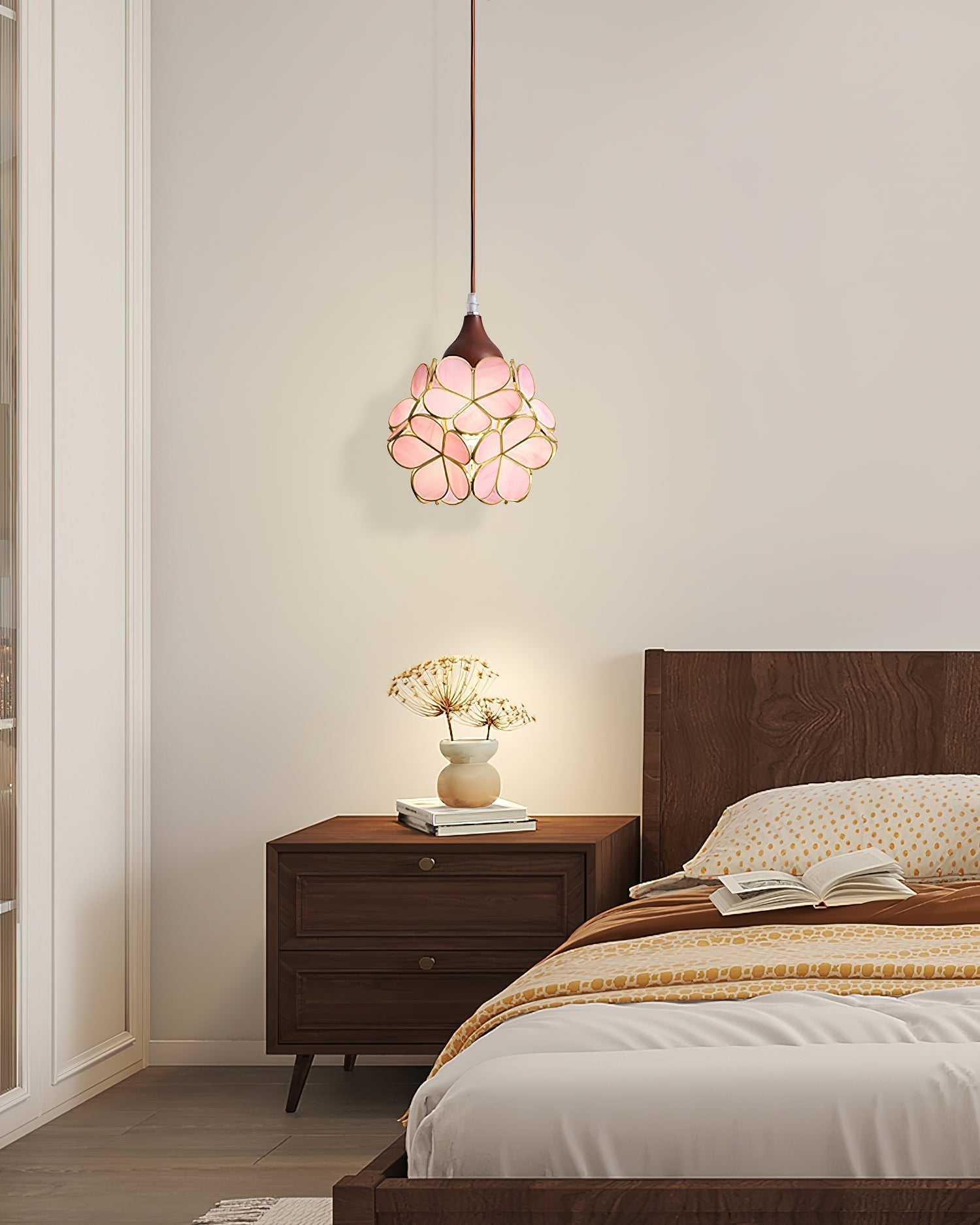 Velina Pink Petal Pendant Light