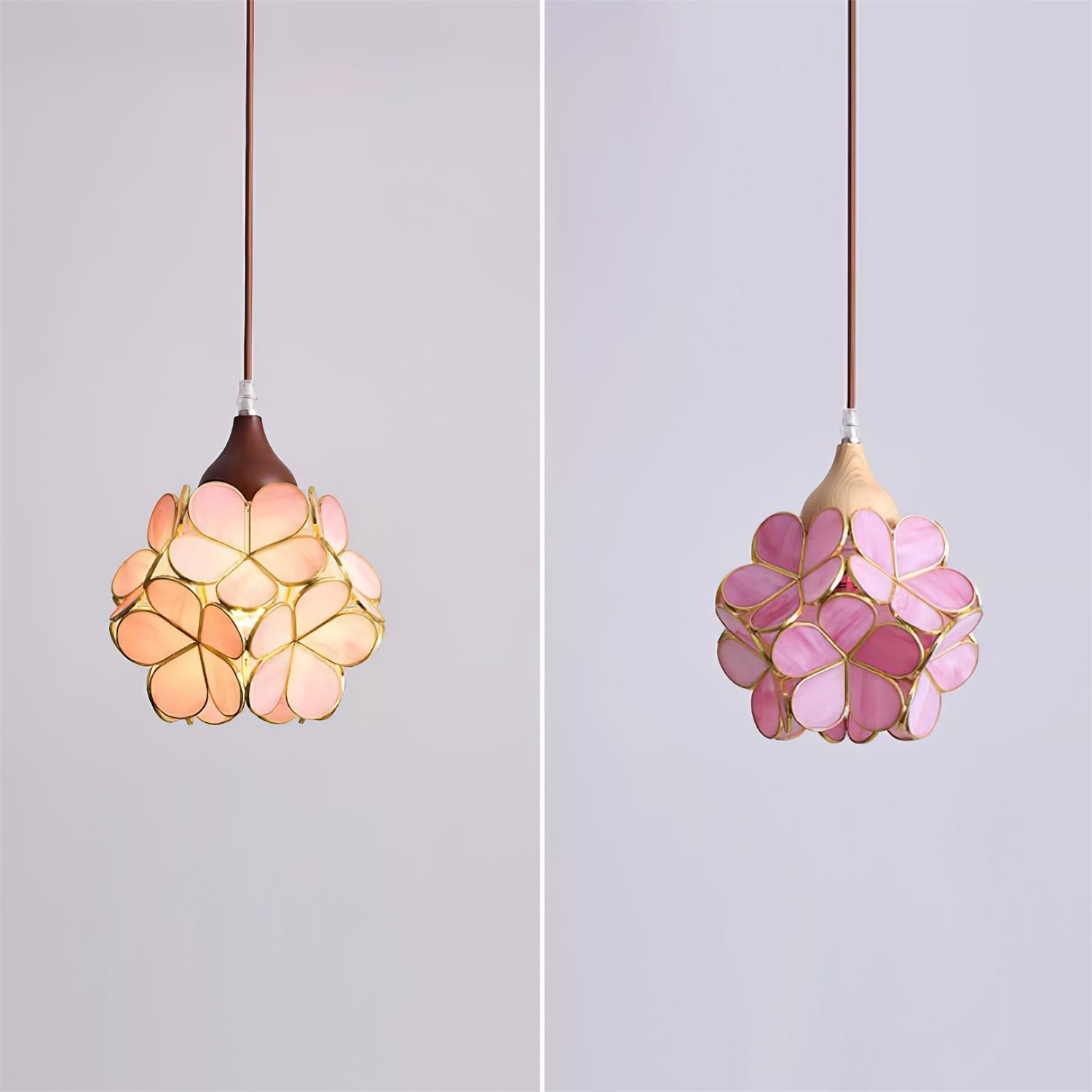 Velina Pink Petal Pendant Light