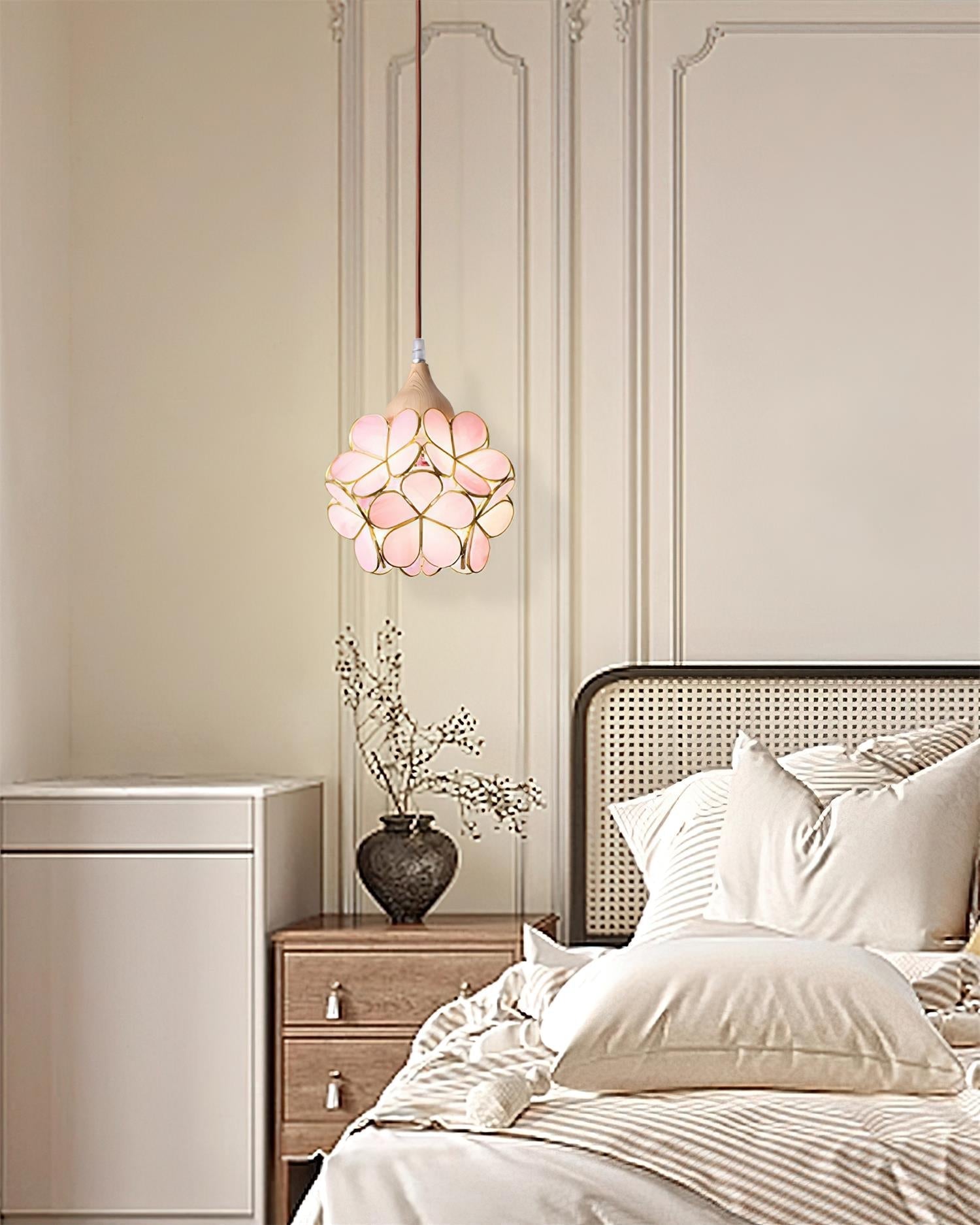 Velina Pink Petal Pendant Light