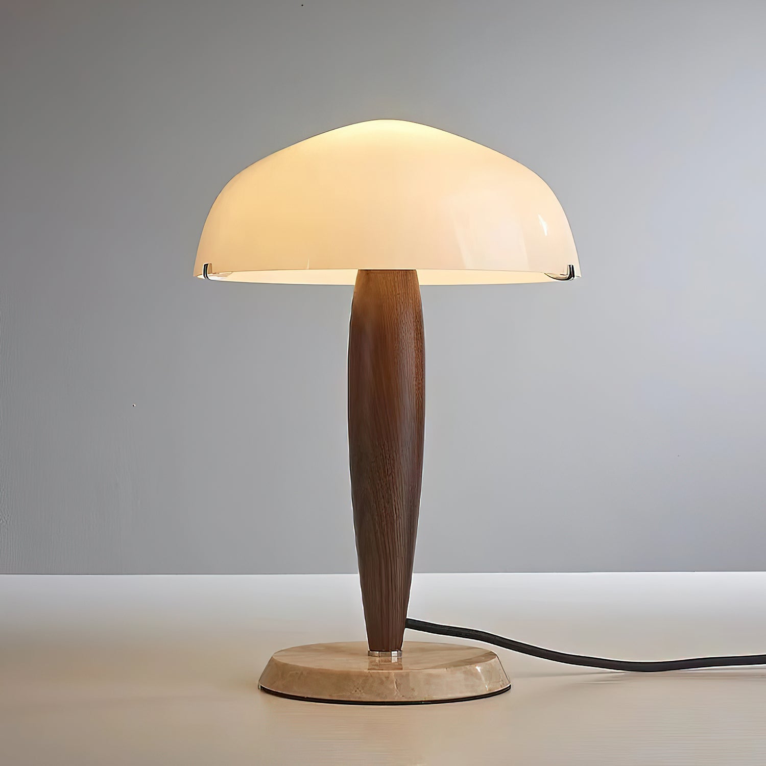 Jackson Minimalist Glass Table Lamp-Neutral Decor