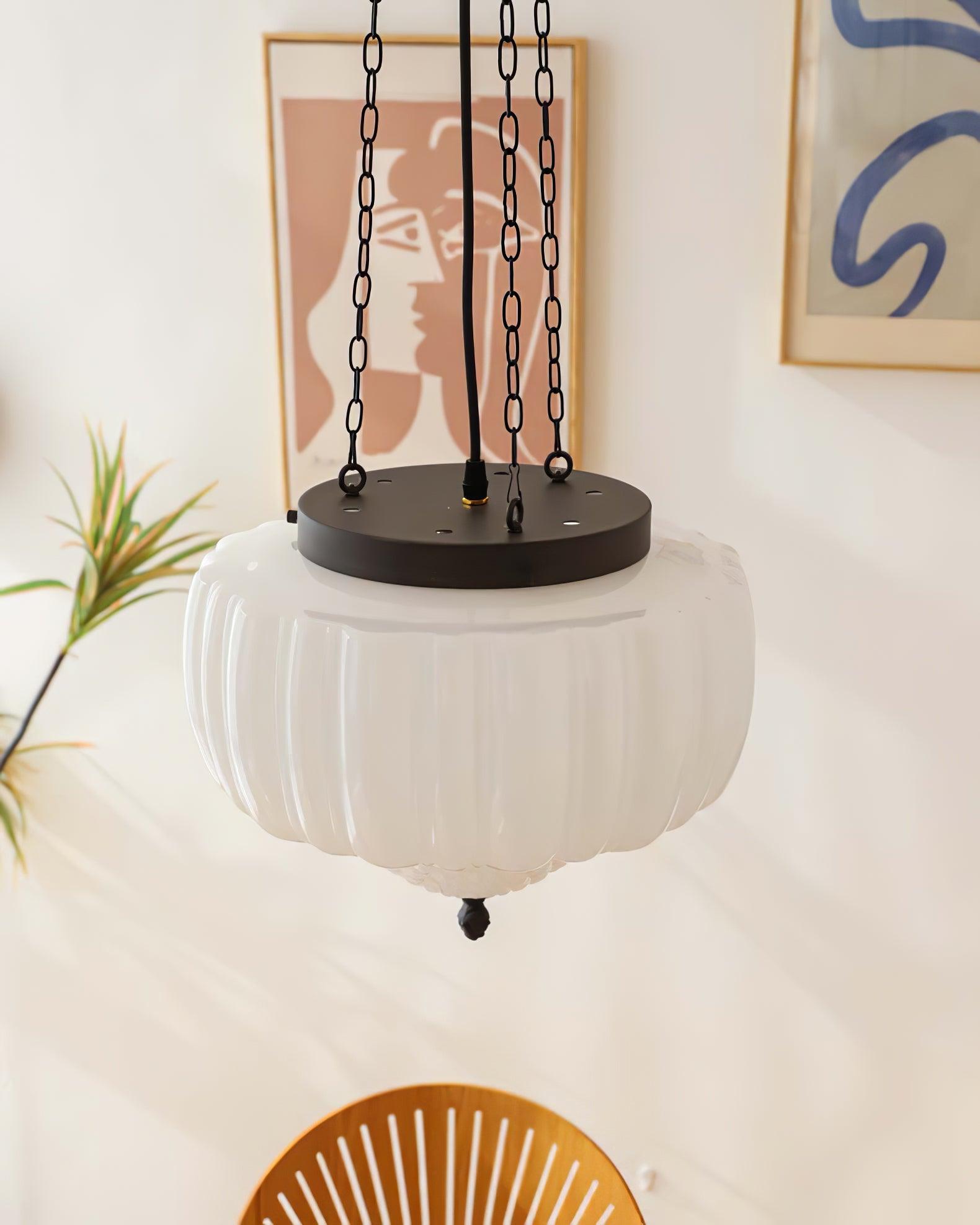 Yara Contemporary Glass Pendant Light-Neutral Decor