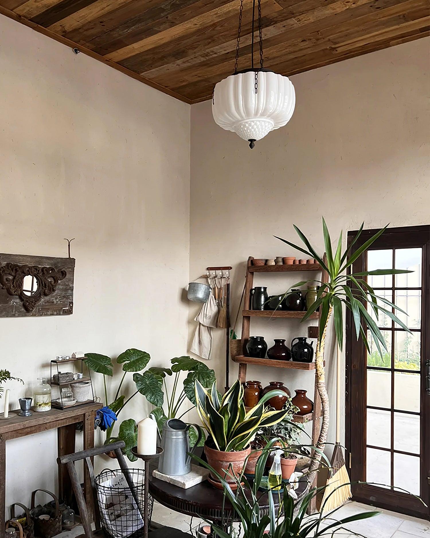 Yara Contemporary Glass Pendant Light-Neutral Decor