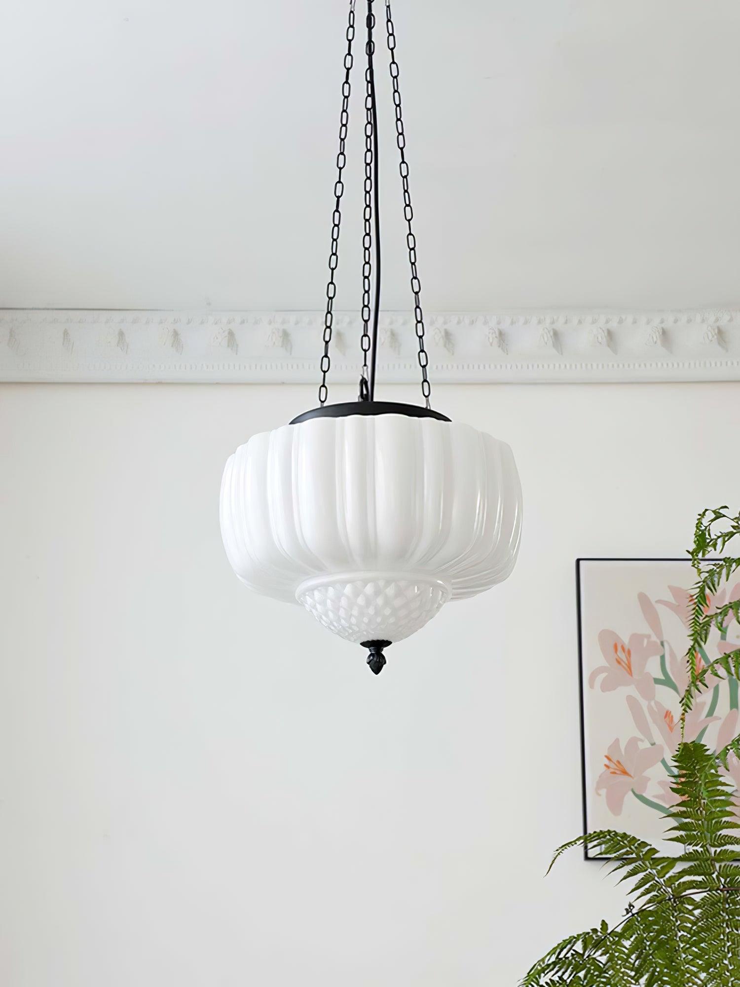Yara Contemporary Glass Pendant Light-Neutral Decor