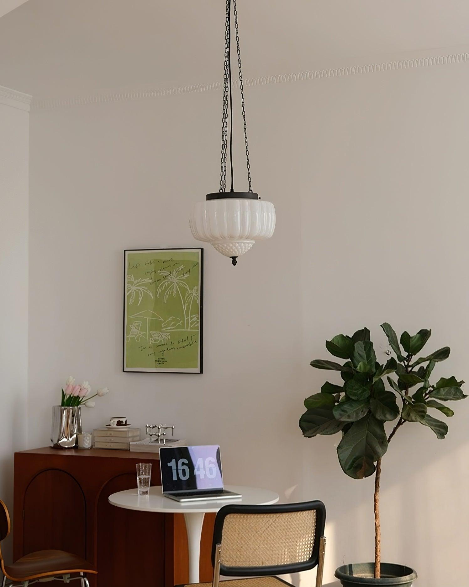 Yara Contemporary Glass Pendant Light-Neutral Decor