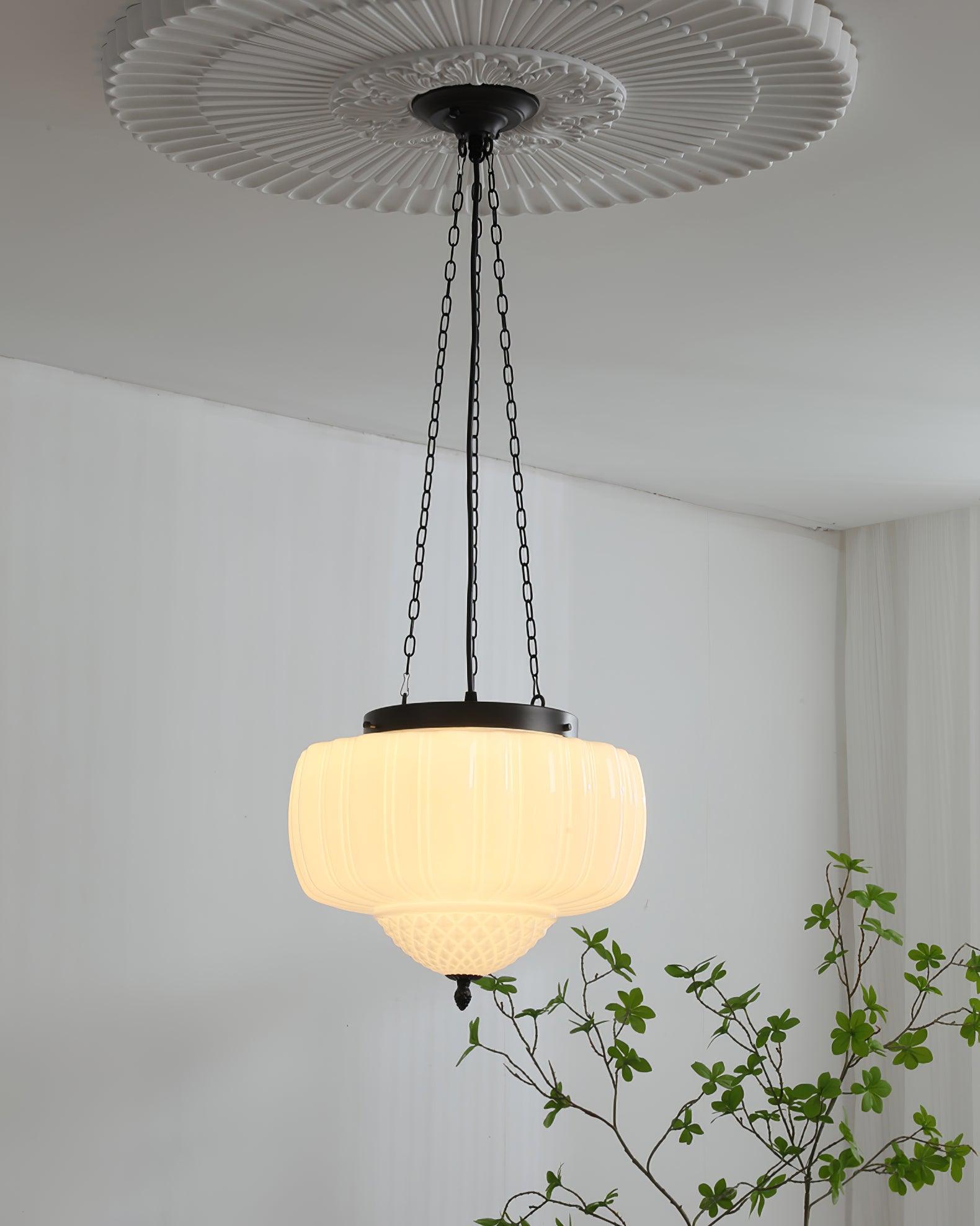 Yara Contemporary Glass Pendant Light-Neutral Decor