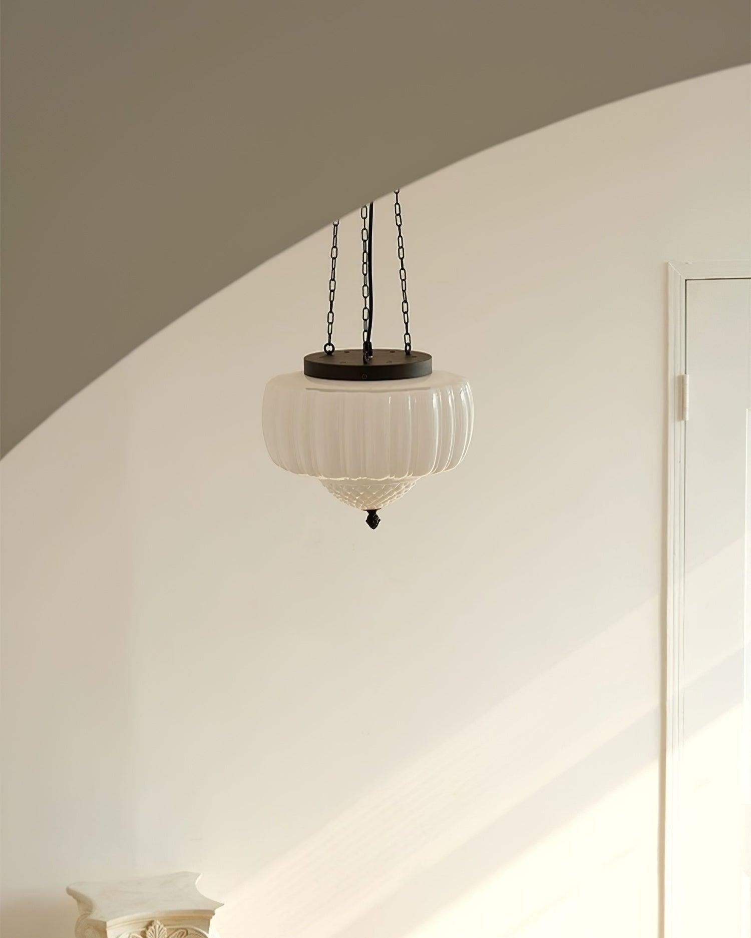 Yara Contemporary Glass Pendant Light-Neutral Decor