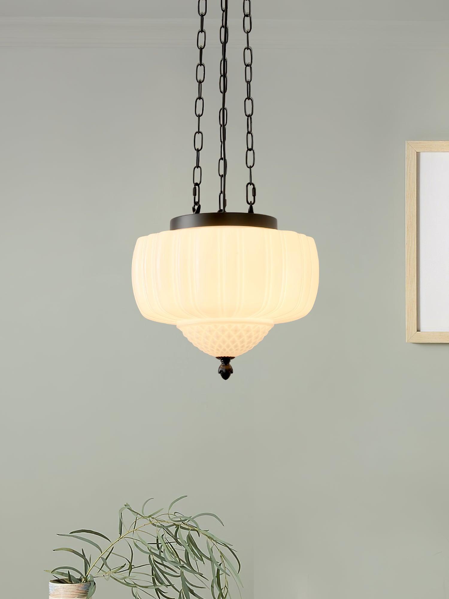 Yara Contemporary Glass Pendant Light-Neutral Decor