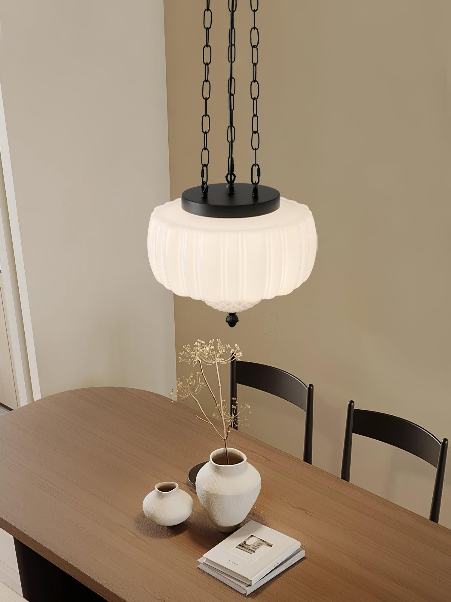 Yara Contemporary Glass Pendant Light-Neutral Decor