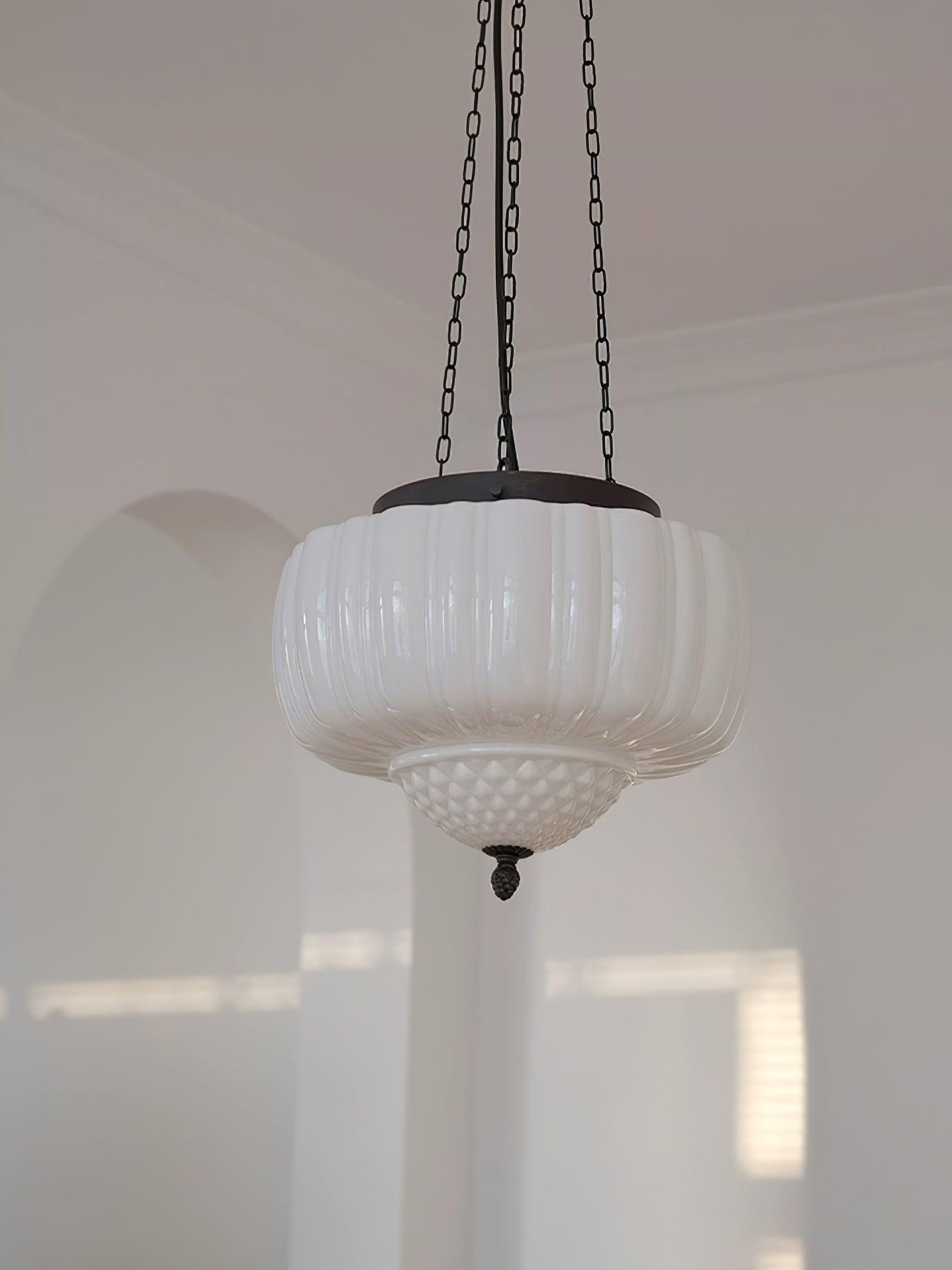Yara Contemporary Glass Pendant Light-Neutral Decor