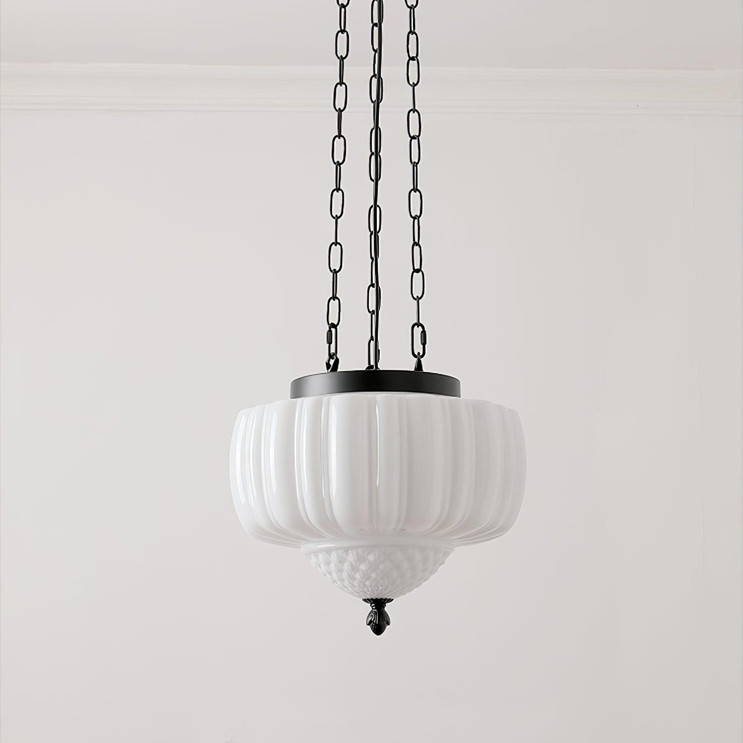 Yara Contemporary Glass Pendant Light-Neutral Decor