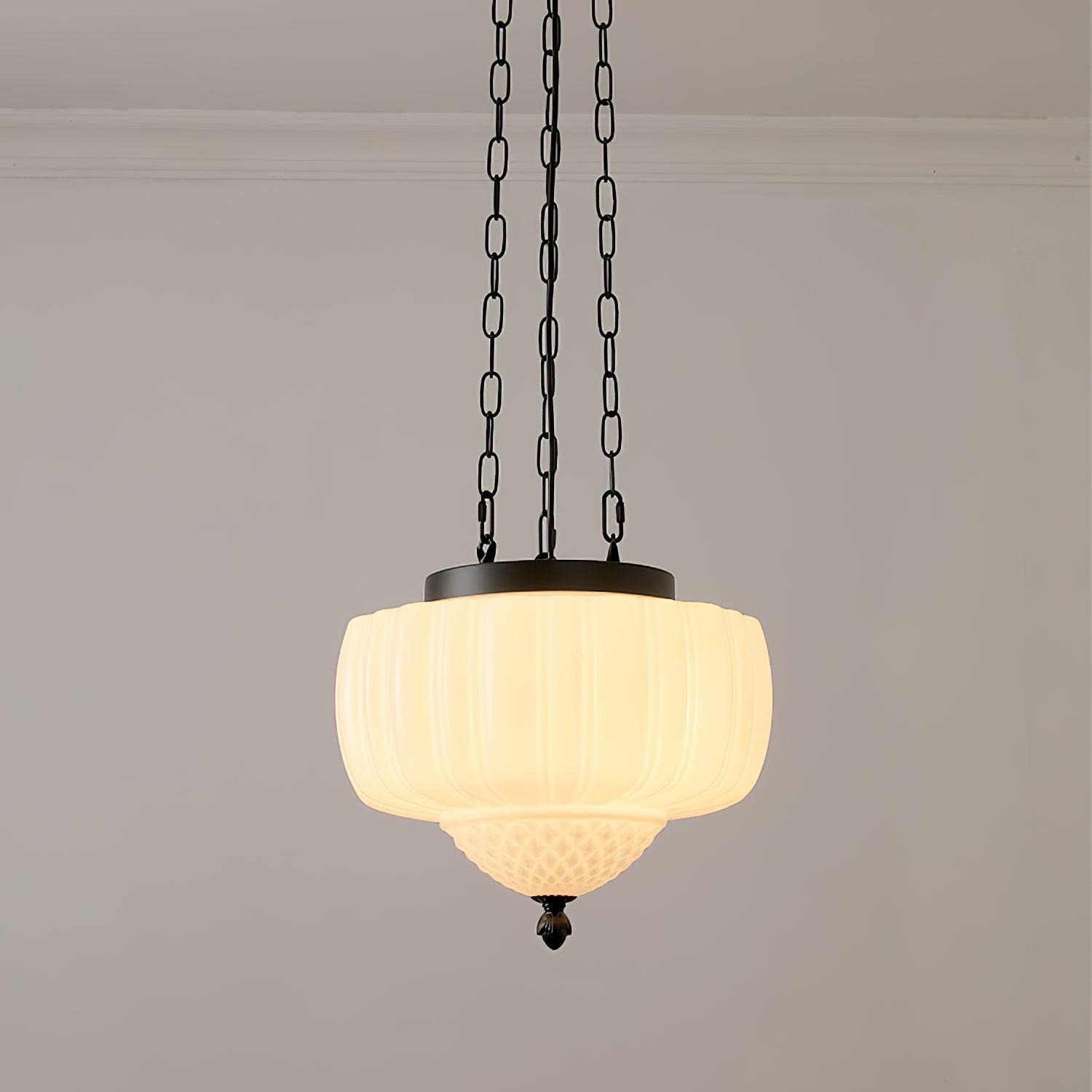 Yara Contemporary Glass Pendant Light-Neutral Decor