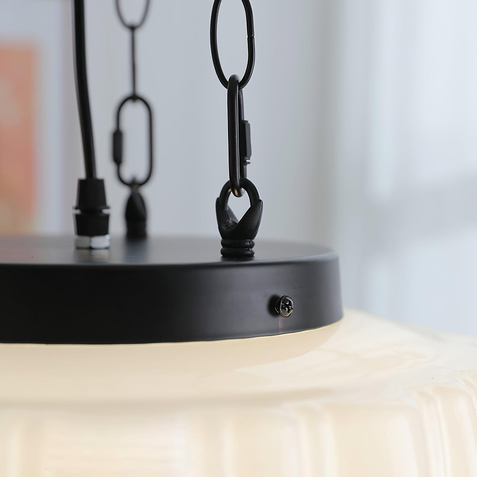 Yara Contemporary Glass Pendant Light-Neutral Decor