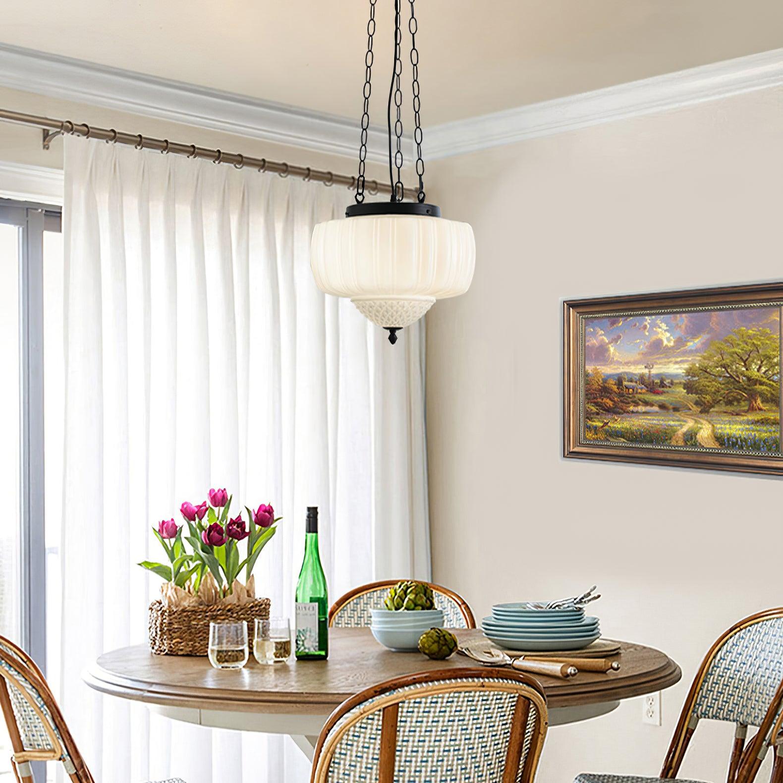 Yara Contemporary Glass Pendant Light-Neutral Decor