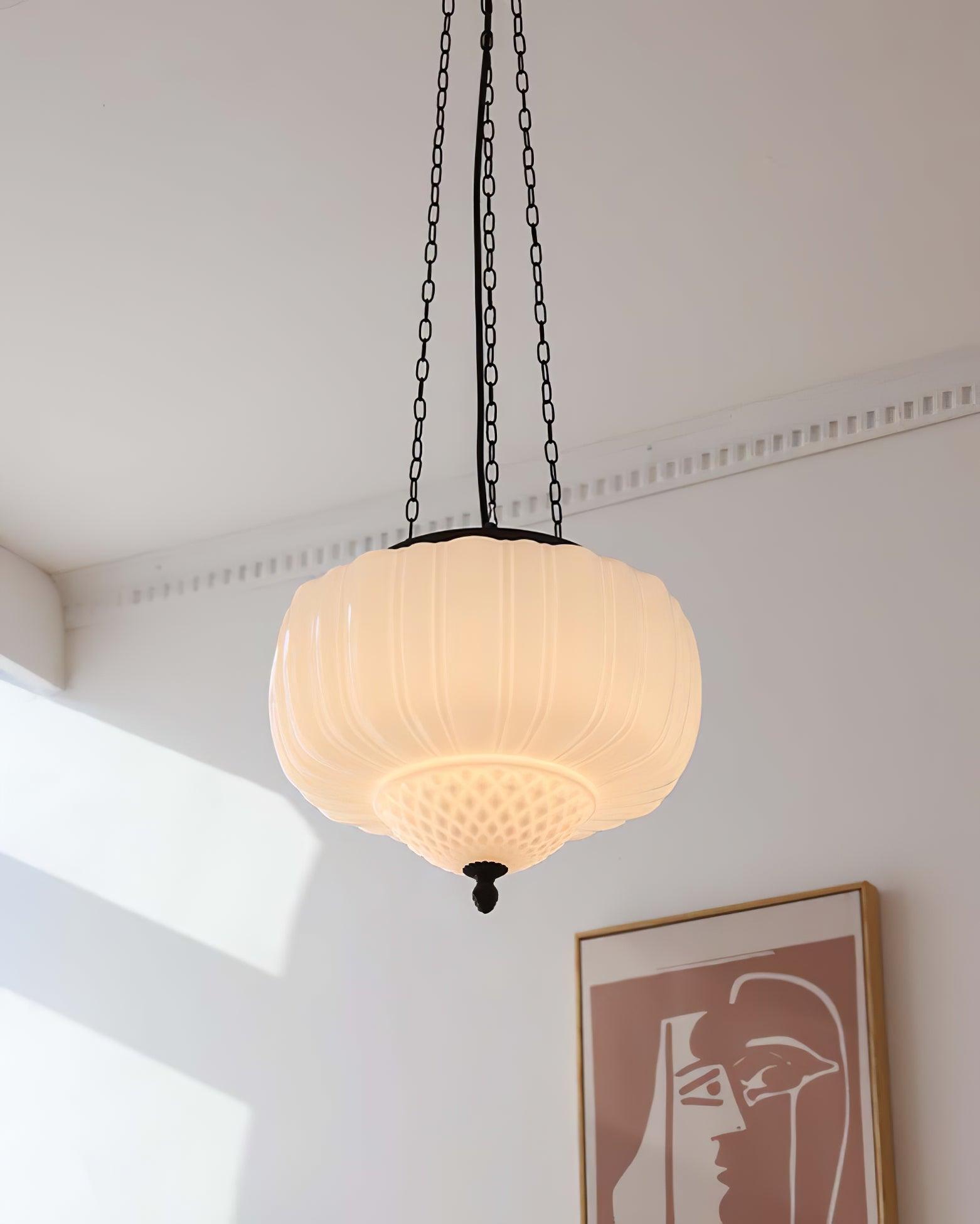 Yara Contemporary Glass Pendant Light-Neutral Decor