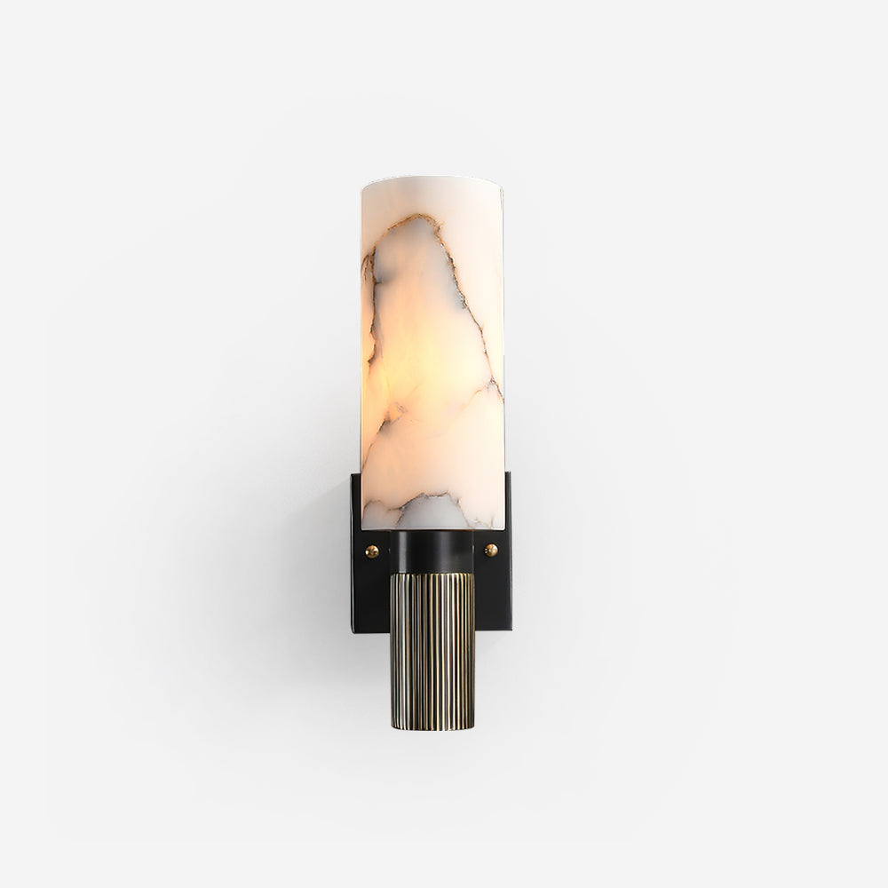 Luste Cylindrical Alabaster Wall Lamp