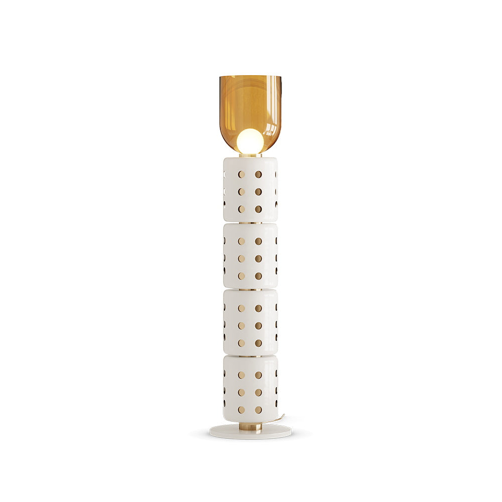 Marlon Floor Lamp in an elegant living room setting.