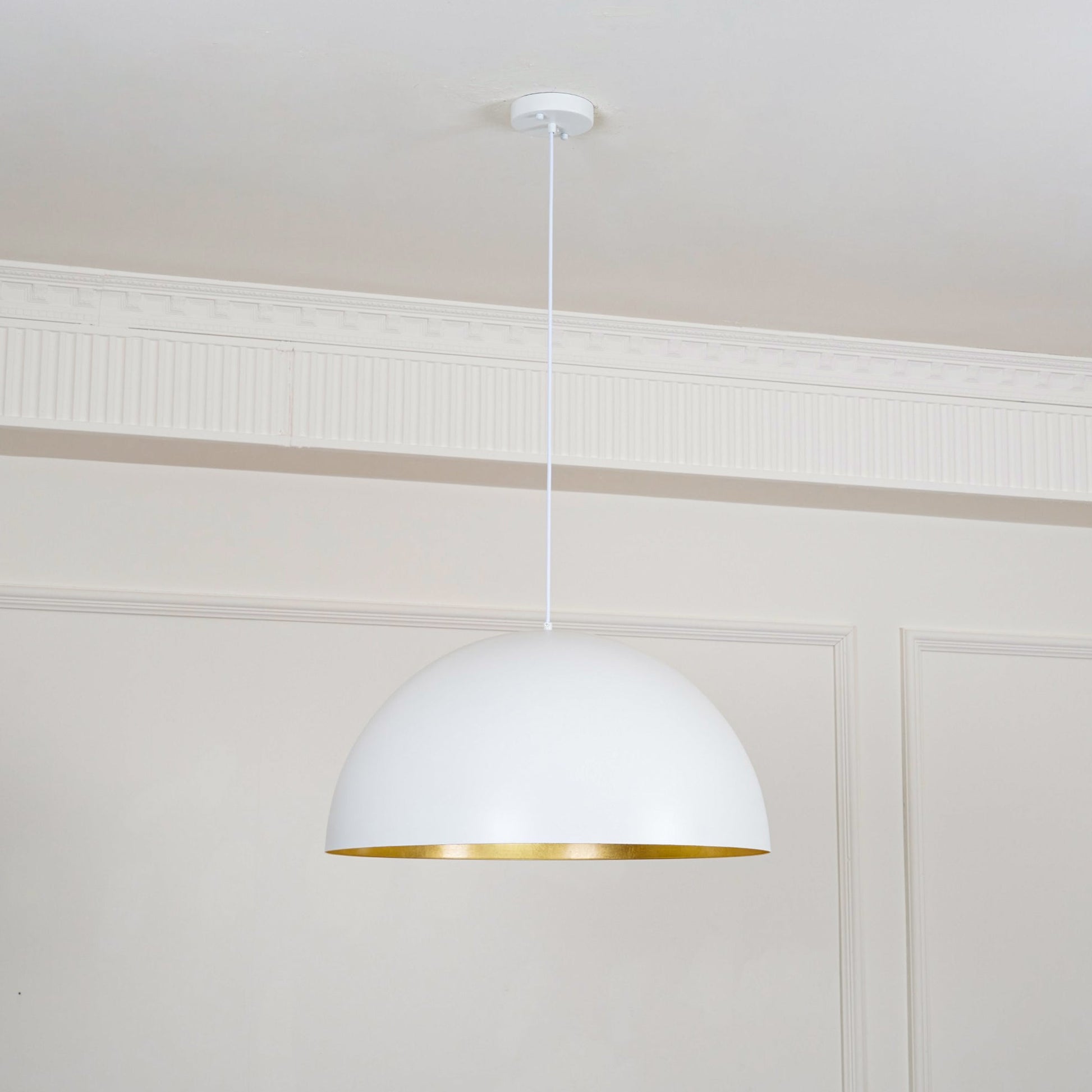 Lustra Pendant Lamp Dome Bowl for Dining Room-Neutral Decor
