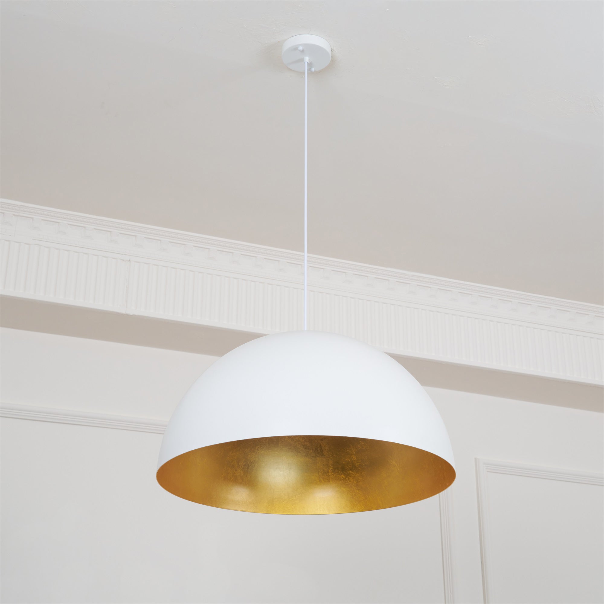 Lustra Pendant Lamp Dome Bowl for Dining Room-Neutral Decor