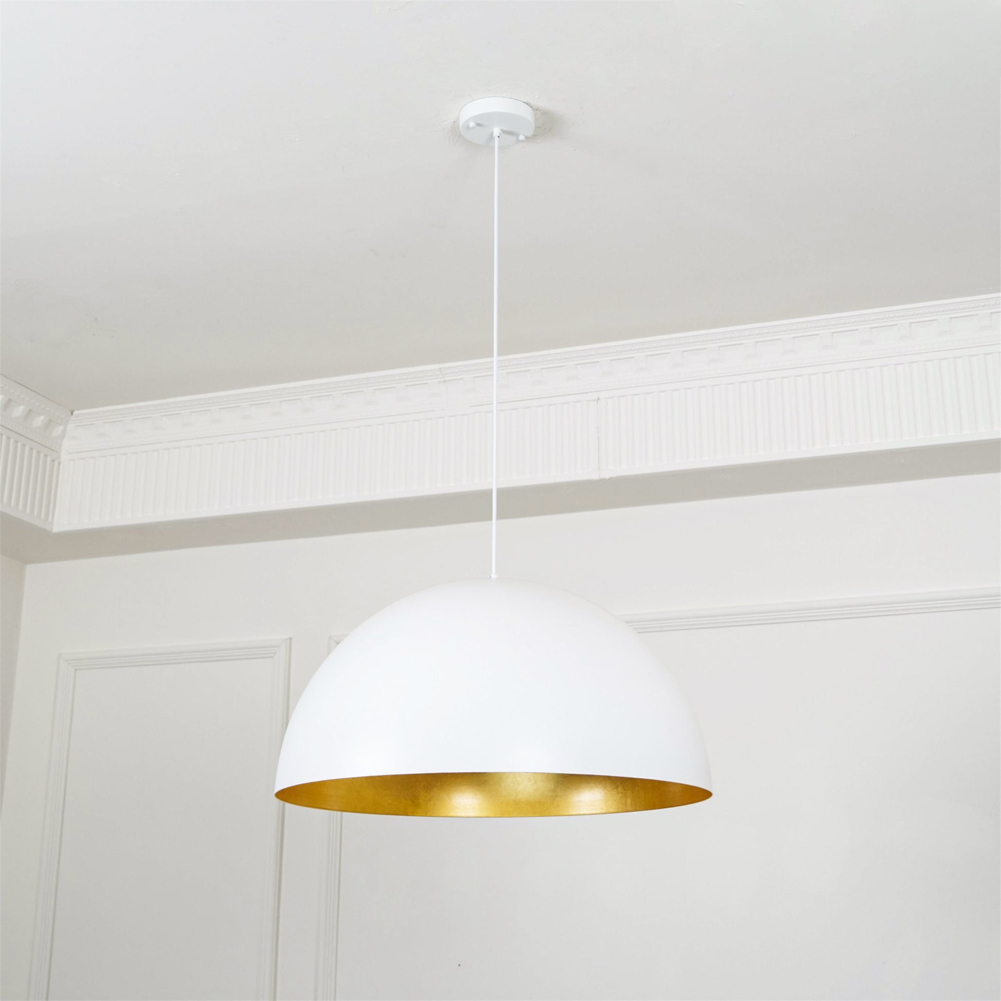 Lustra Pendant Lamp Dome Bowl for Dining Room-Neutral Decor