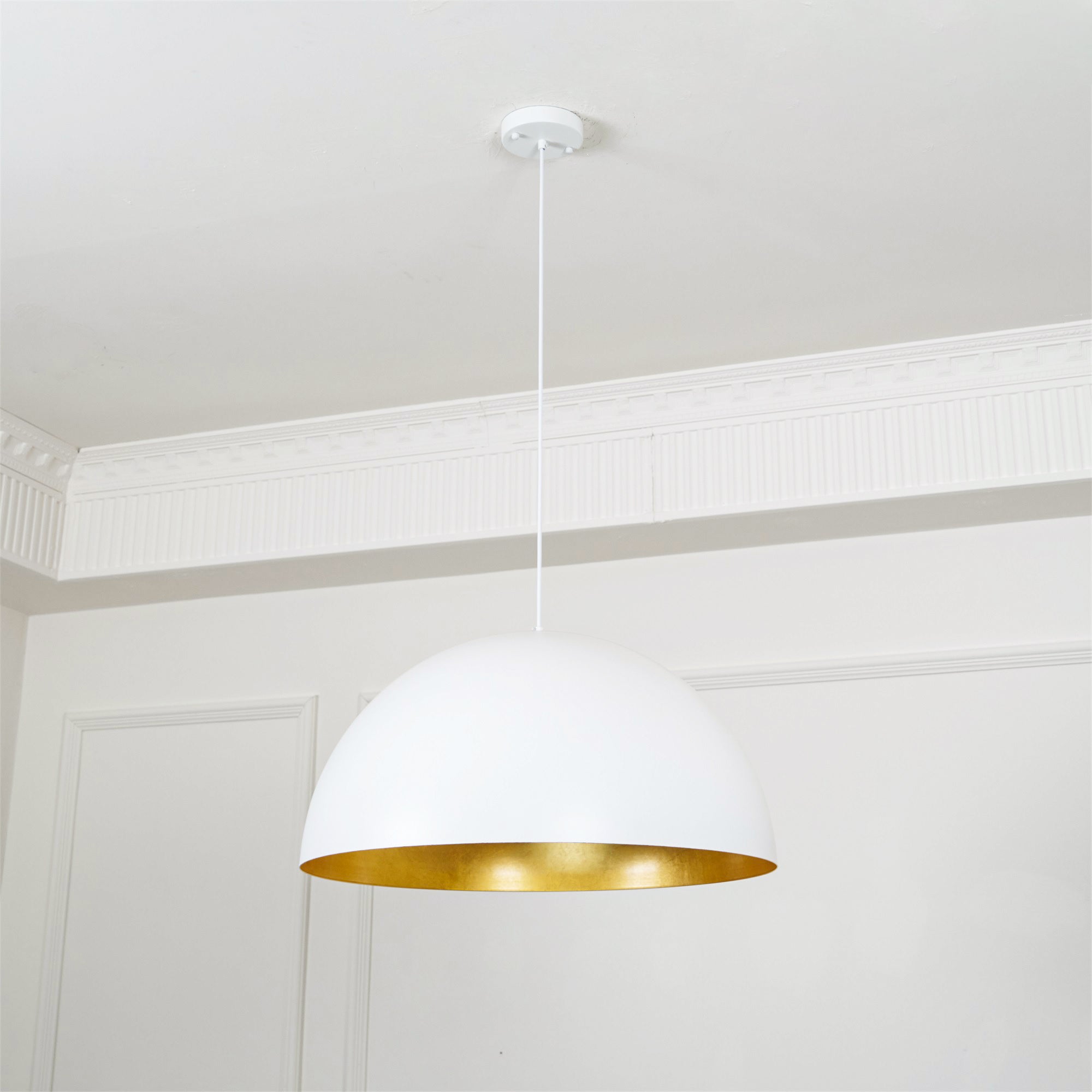 Lustra Pendant Lamp Dome Bowl for Dining Room-Neutral Decor
