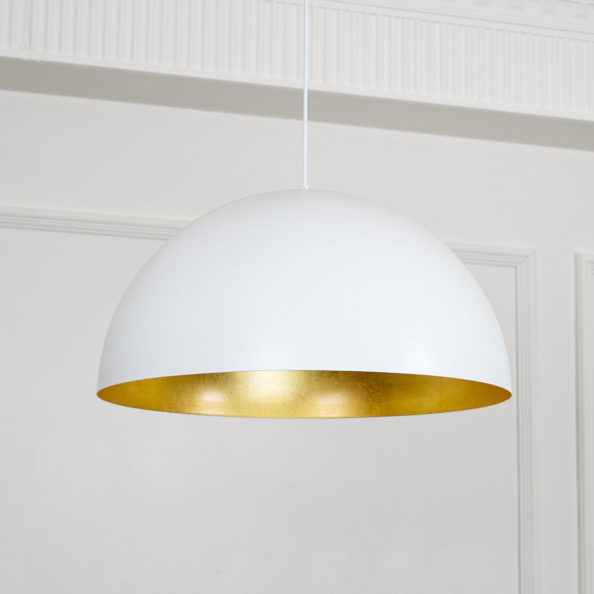 Lustra Pendant Lamp Dome Bowl for Dining Room-Neutral Decor
