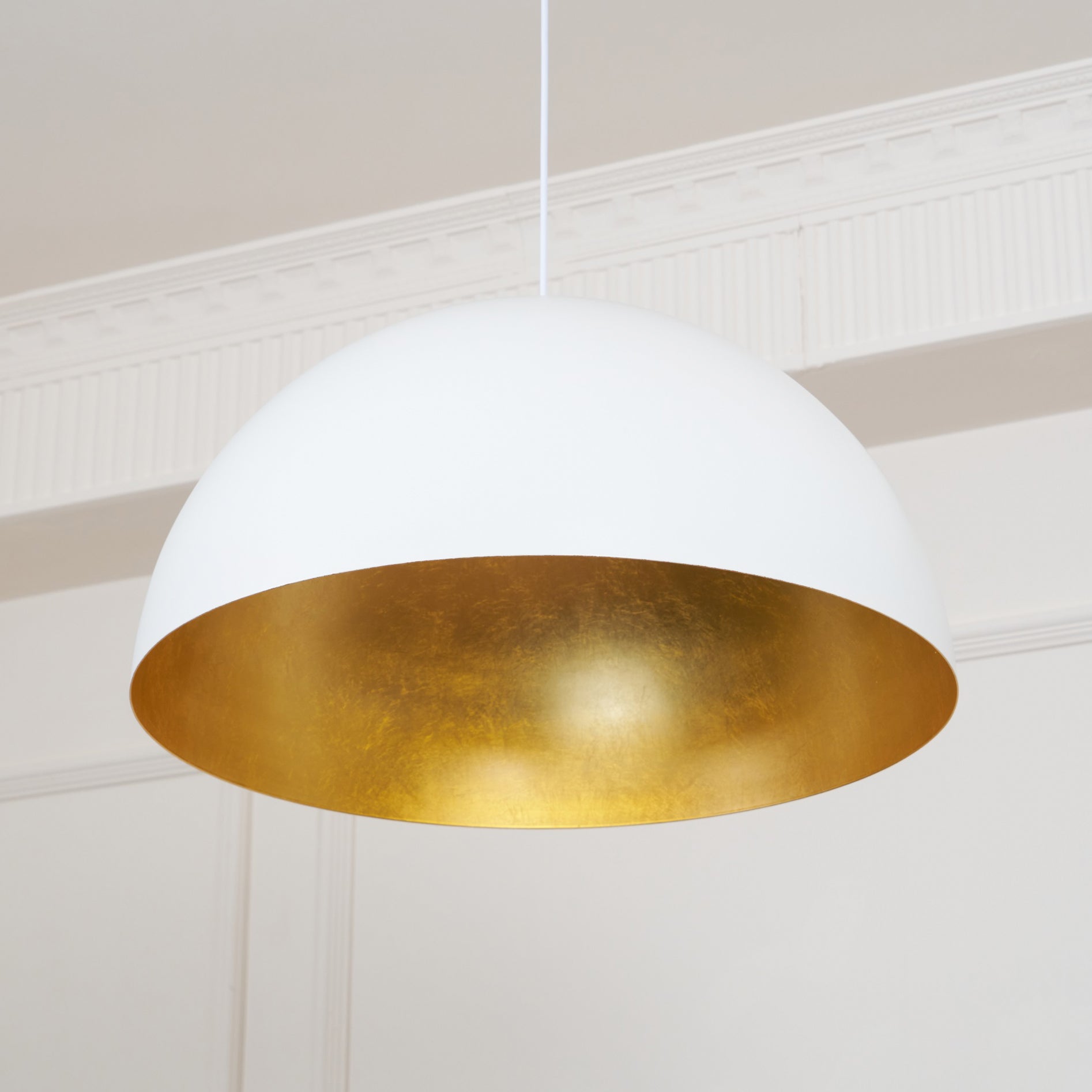 Lustra Pendant Lamp Dome Bowl for Dining Room-Neutral Decor