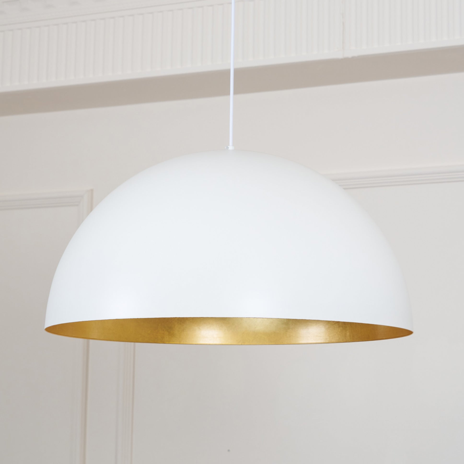 Lustra Pendant Lamp Dome Bowl for Dining Room-Neutral Decor