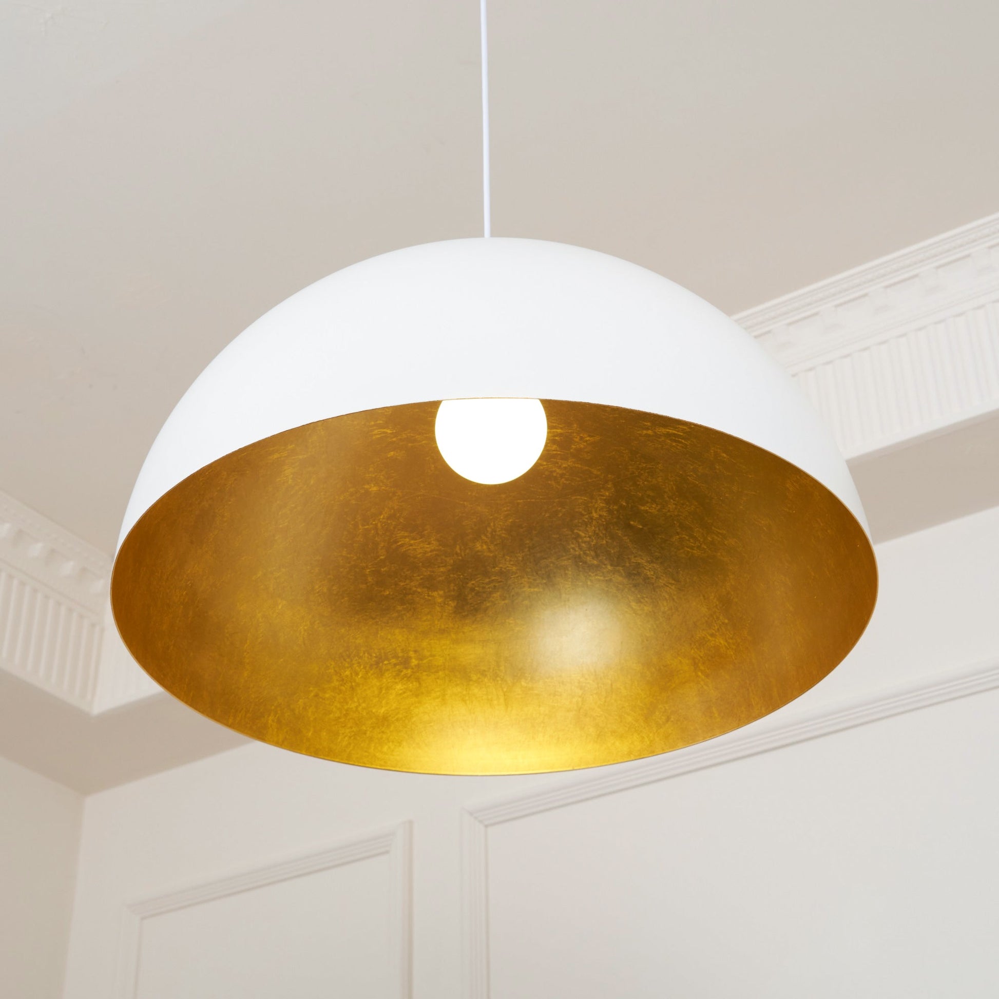 Lustra Pendant Lamp Dome Bowl for Dining Room-Neutral Decor