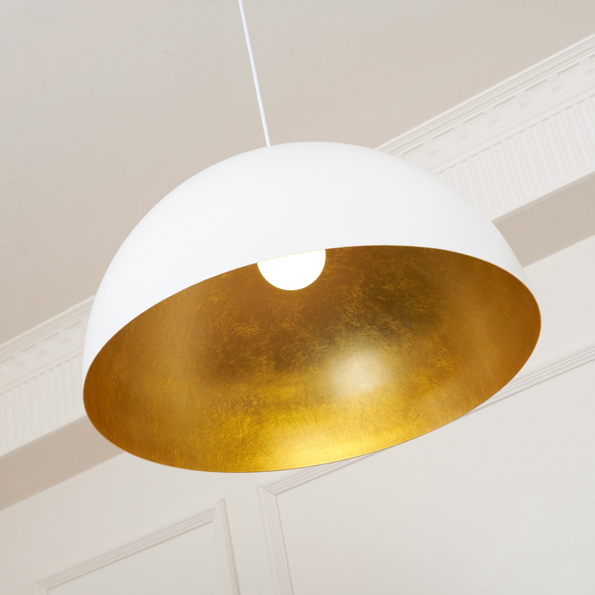 Lustra Pendant Lamp Dome Bowl for Dining Room-Neutral Decor