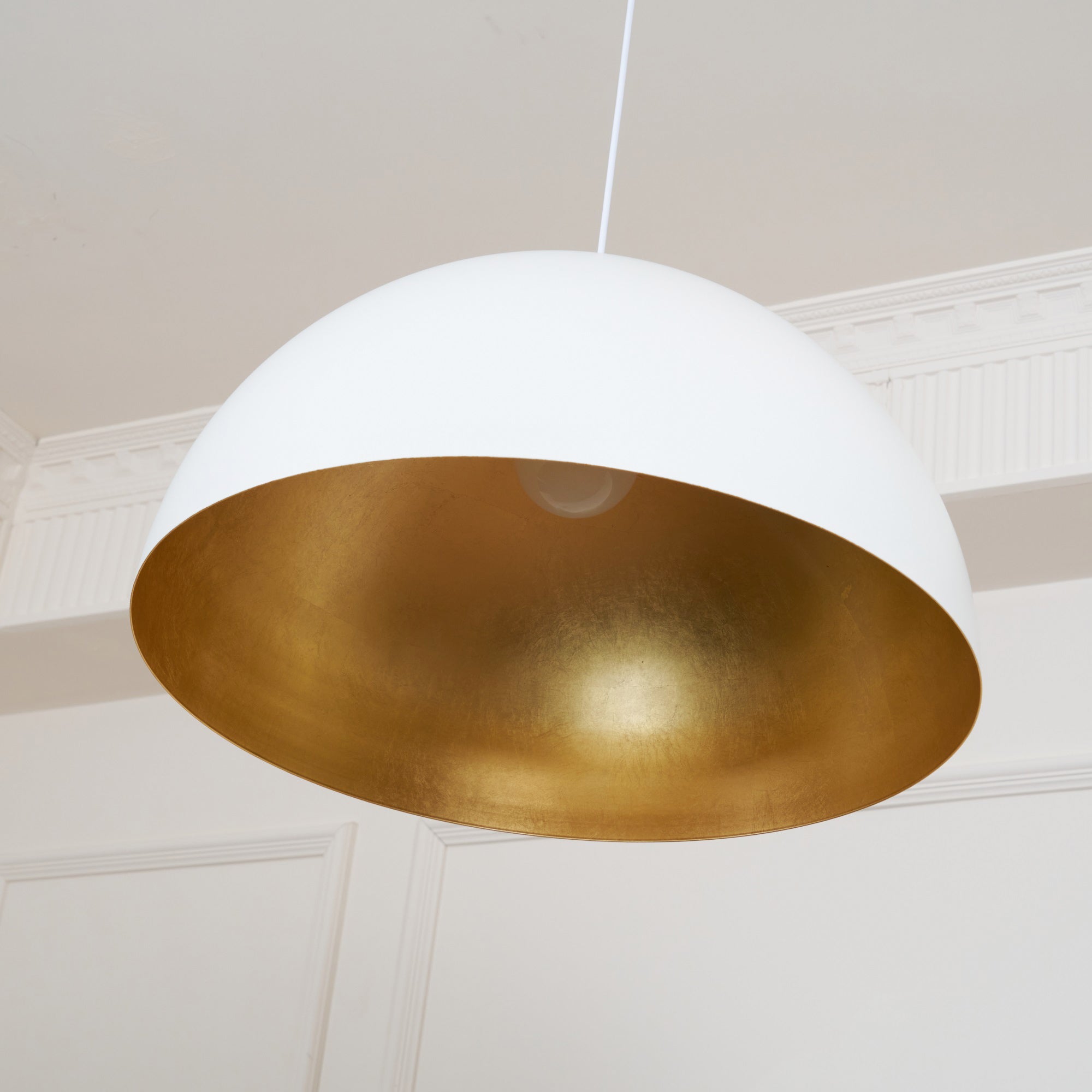 Lustra Pendant Lamp Dome Bowl for Dining Room-Neutral Decor
