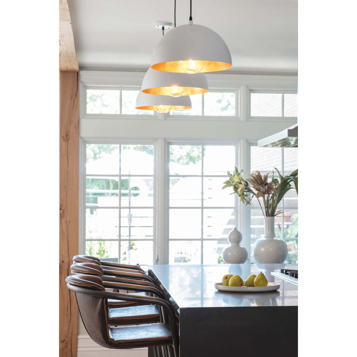 Lustra Pendant Lamp Dome Bowl for Dining Room-Neutral Decor