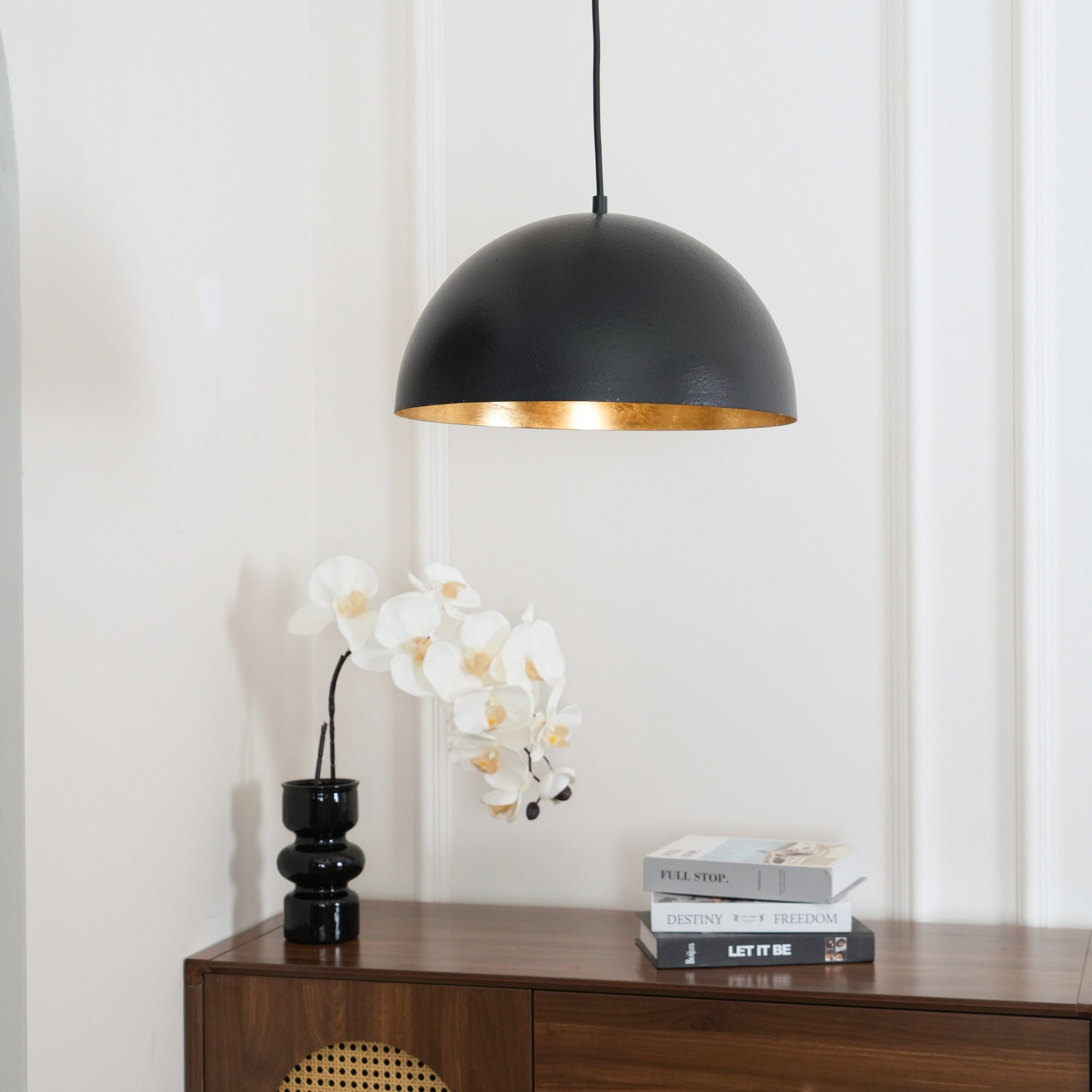 Lustra Pendant Lamp Dome Bowl for Dining Room-Neutral Decor